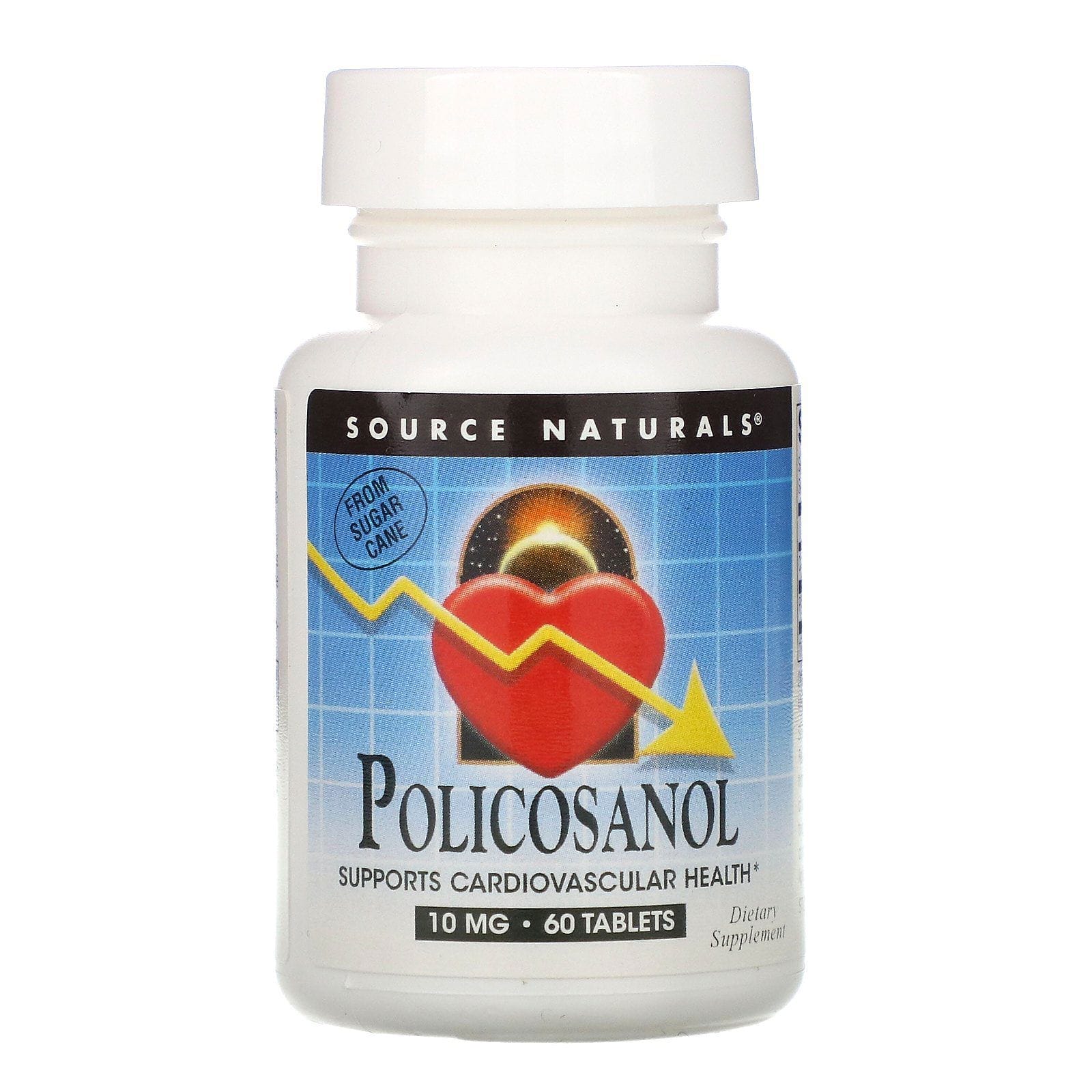 Source Naturals, Policosanol, 10 mg, 60 comprimidos