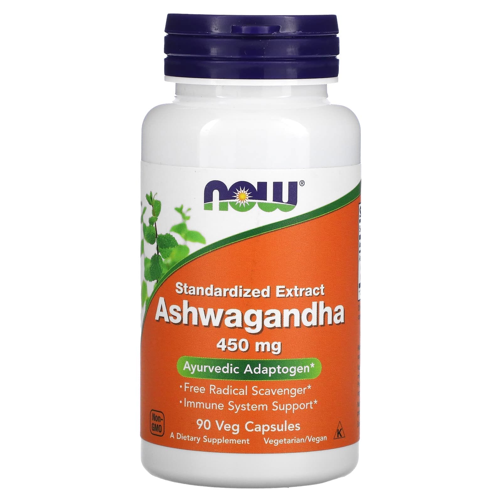 NOW Foods, Ginseng indio, Extracto estandarizado, 450 mg, 90 cápsulas vegetales
