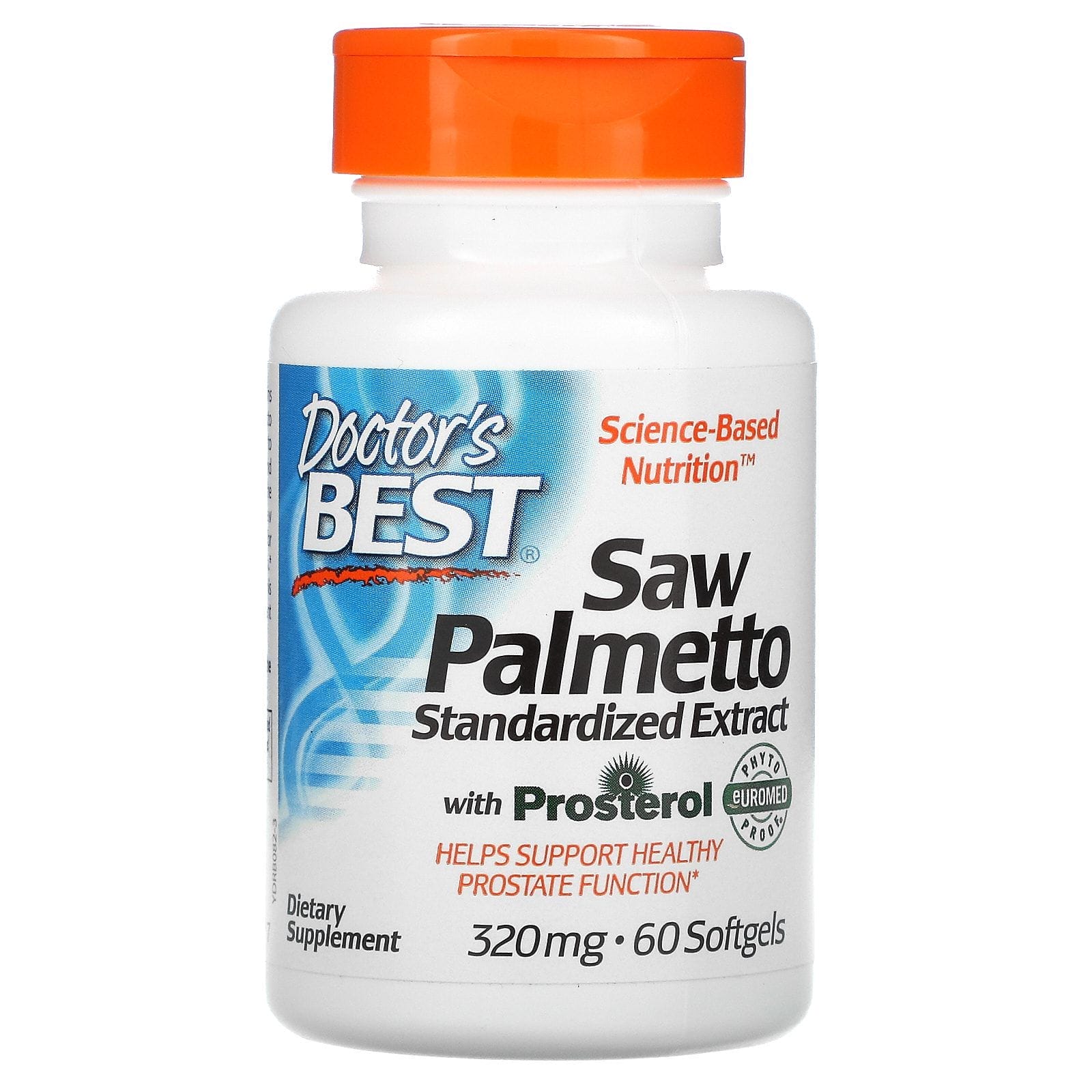 Doctor's Best, Saw Palmetto, Standardized Extract with Prosterol, 320 mg, 60 Softgels