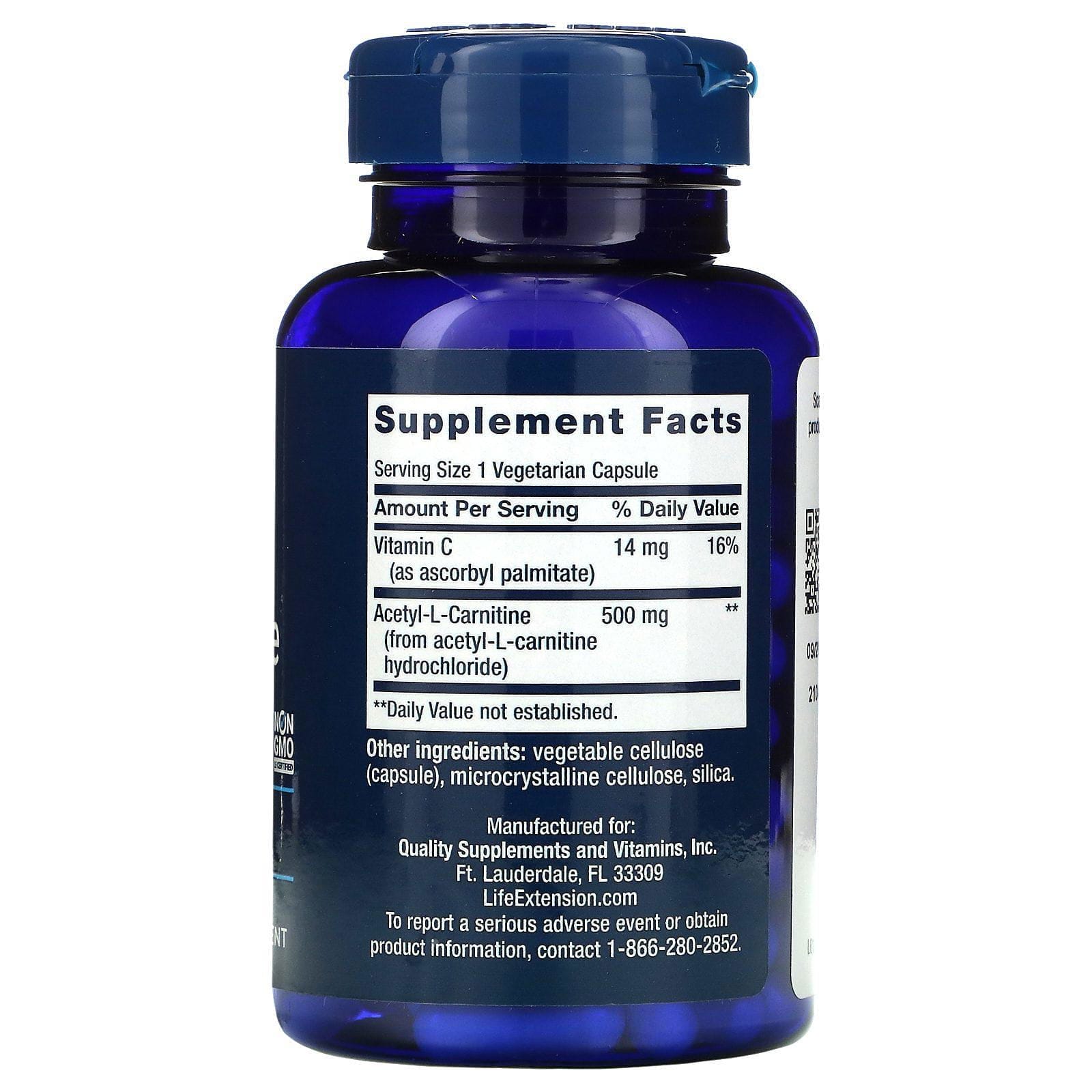 l carnitine bad for you Acetil L-Carnitina 500mg- 60 Cápsulas main image 0
