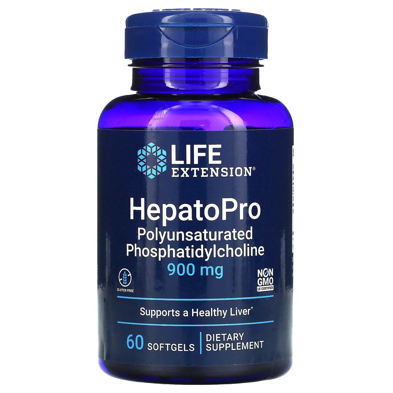 Life Extension, HepatoPro, 900 mg, 60 cápsulas blandas