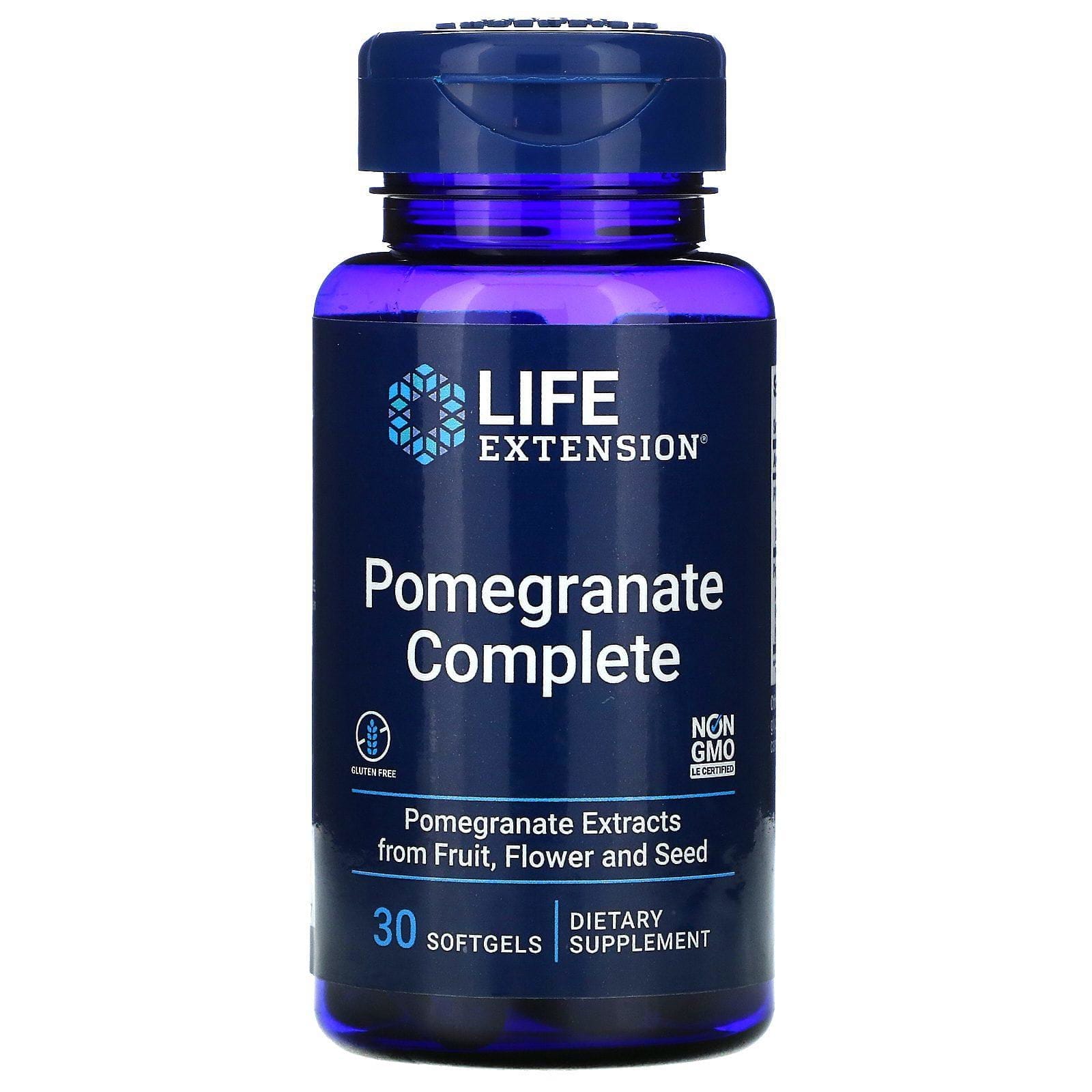 Life Extension, Pomegranate Complete, 30 Cápsulas