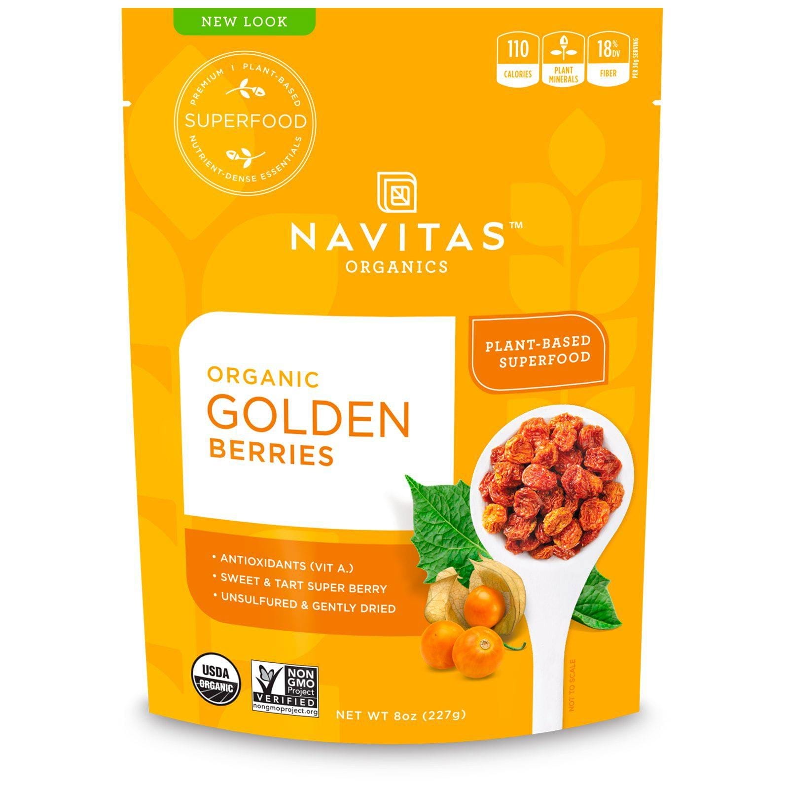 Navitas Organics, Bayas Doradas Orgánicas, 8 oz (227 g)