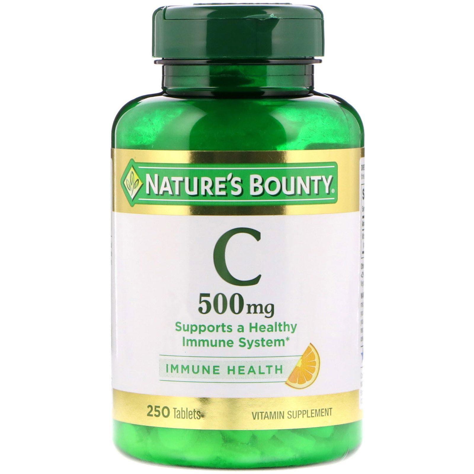 Nature's Bounty, Vitamina C, 500 mg, 250 comprimidos