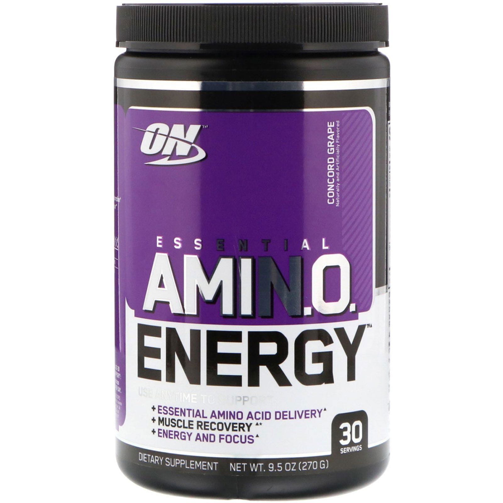 Optimum Nutrition, ESSENTIAL AMIN.O. ENERGY, Uva Concord, 270 g (9,5 oz)