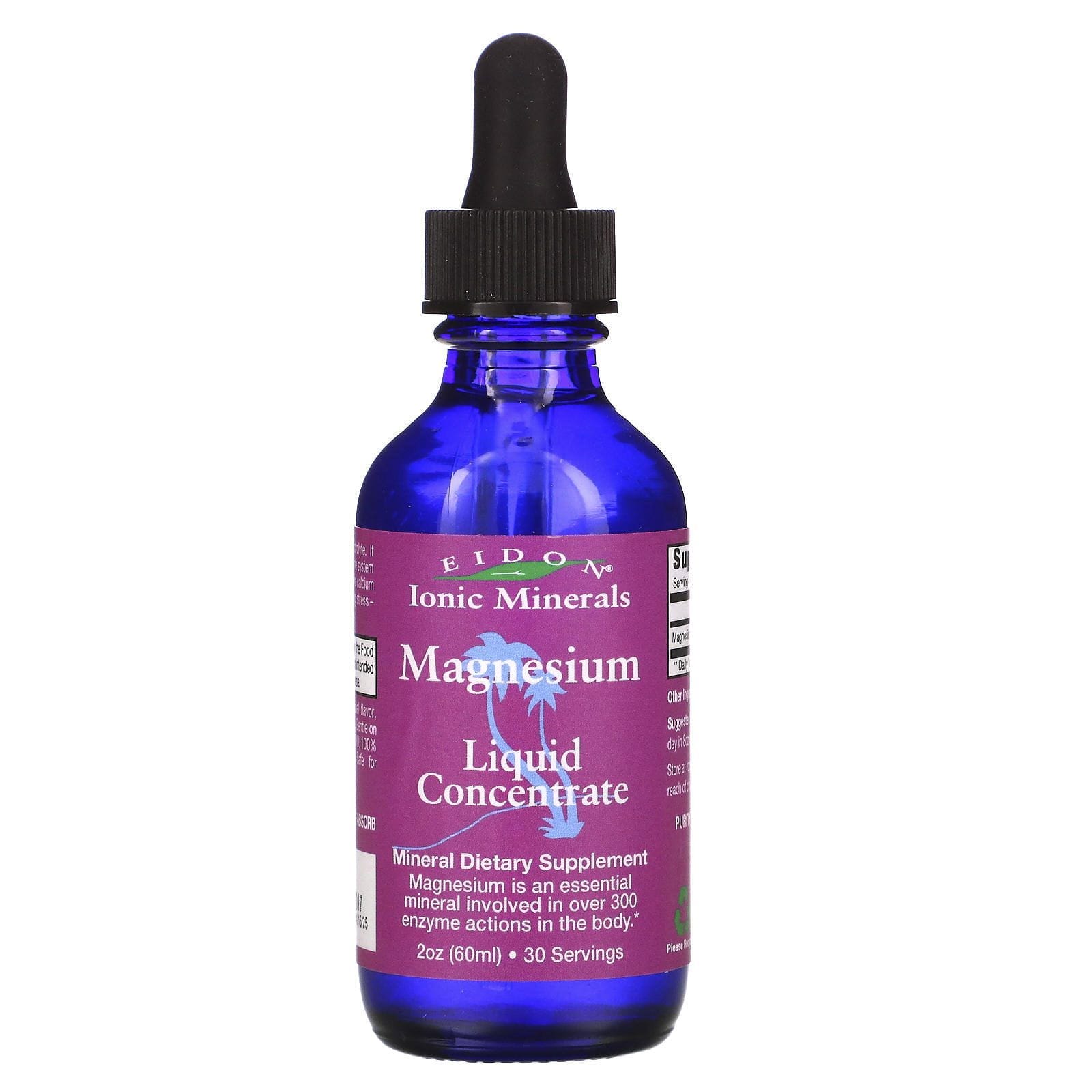 Eidon Mineral Supplements, Magnesio, Concentrado líquido, 60 ml (2 oz)