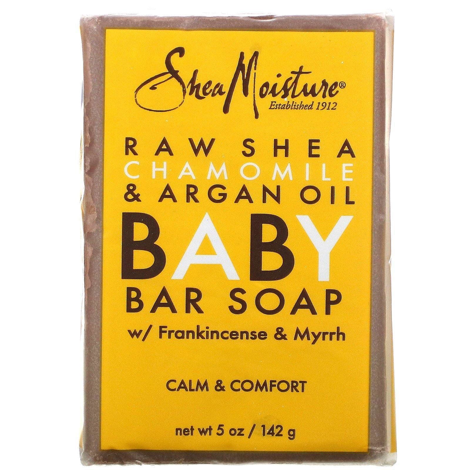 SheaMoisture, Jabón para eczemas para bebé, aceite de argán, manzanilla y carité, 5 oz (141 g)