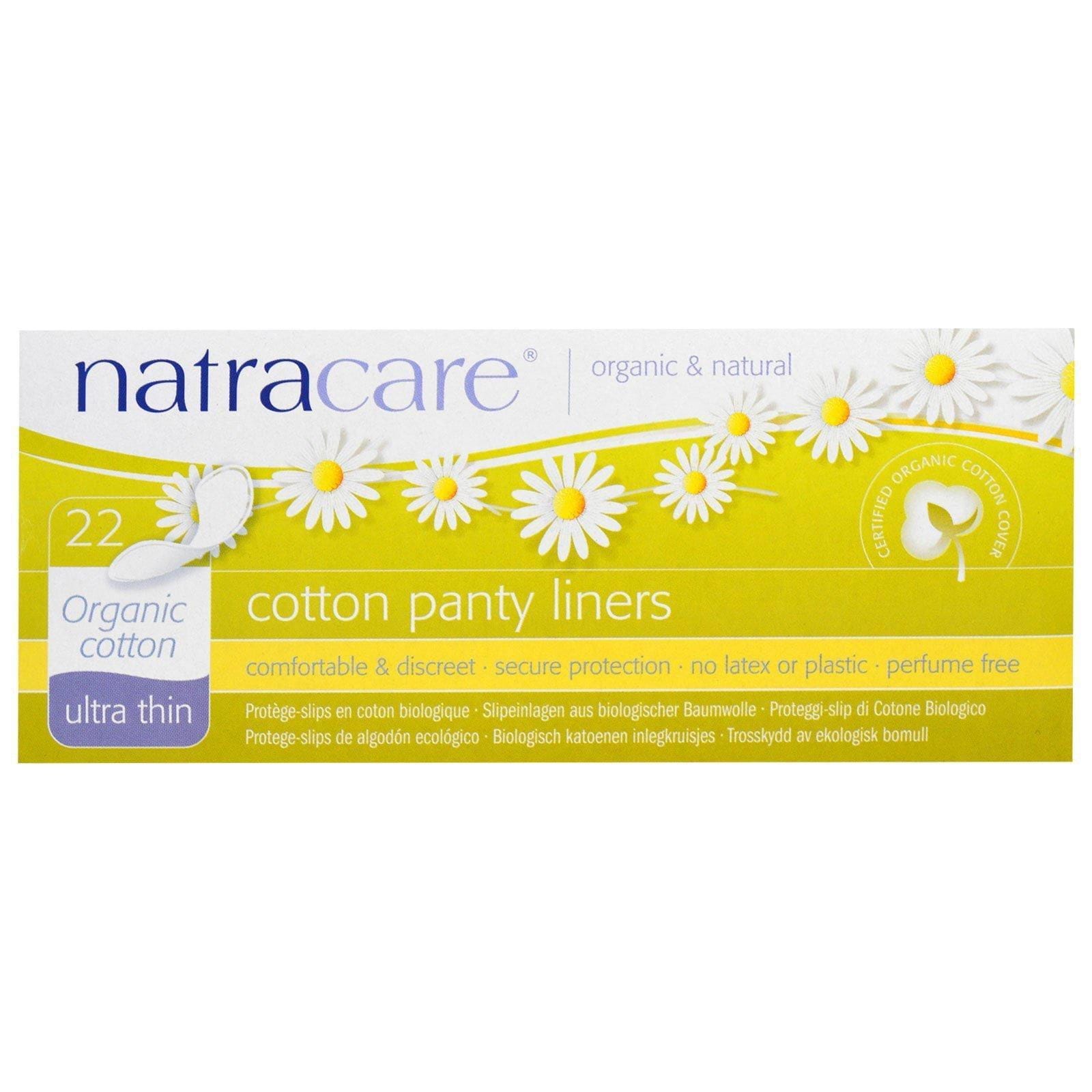 Natracare, Protectores diarios de algodón, Ultrafinos, Algodón orgánico, 22 protectores diarios