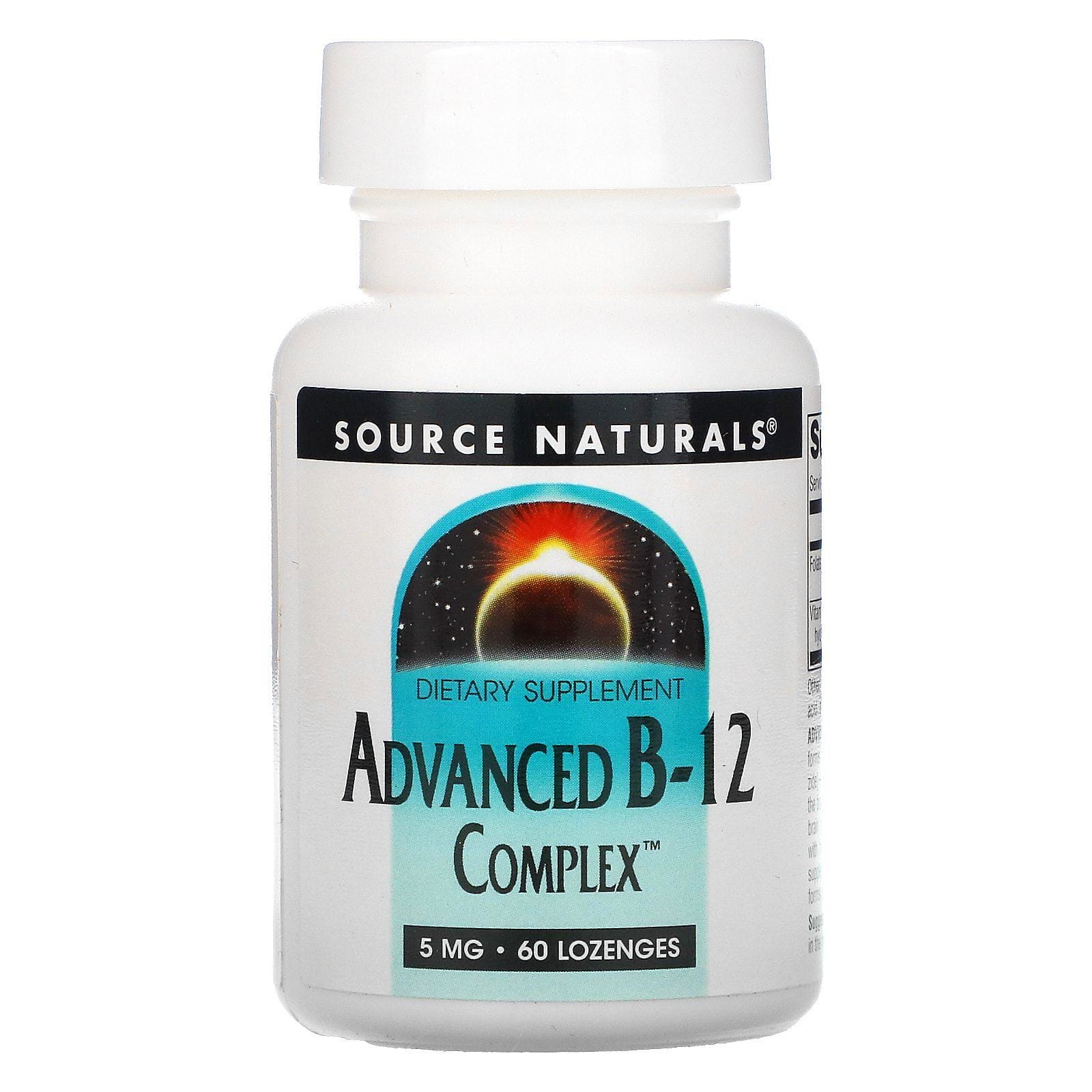 Source Naturals, Complejo avanzado B12, 5 mg, 60 pastillas