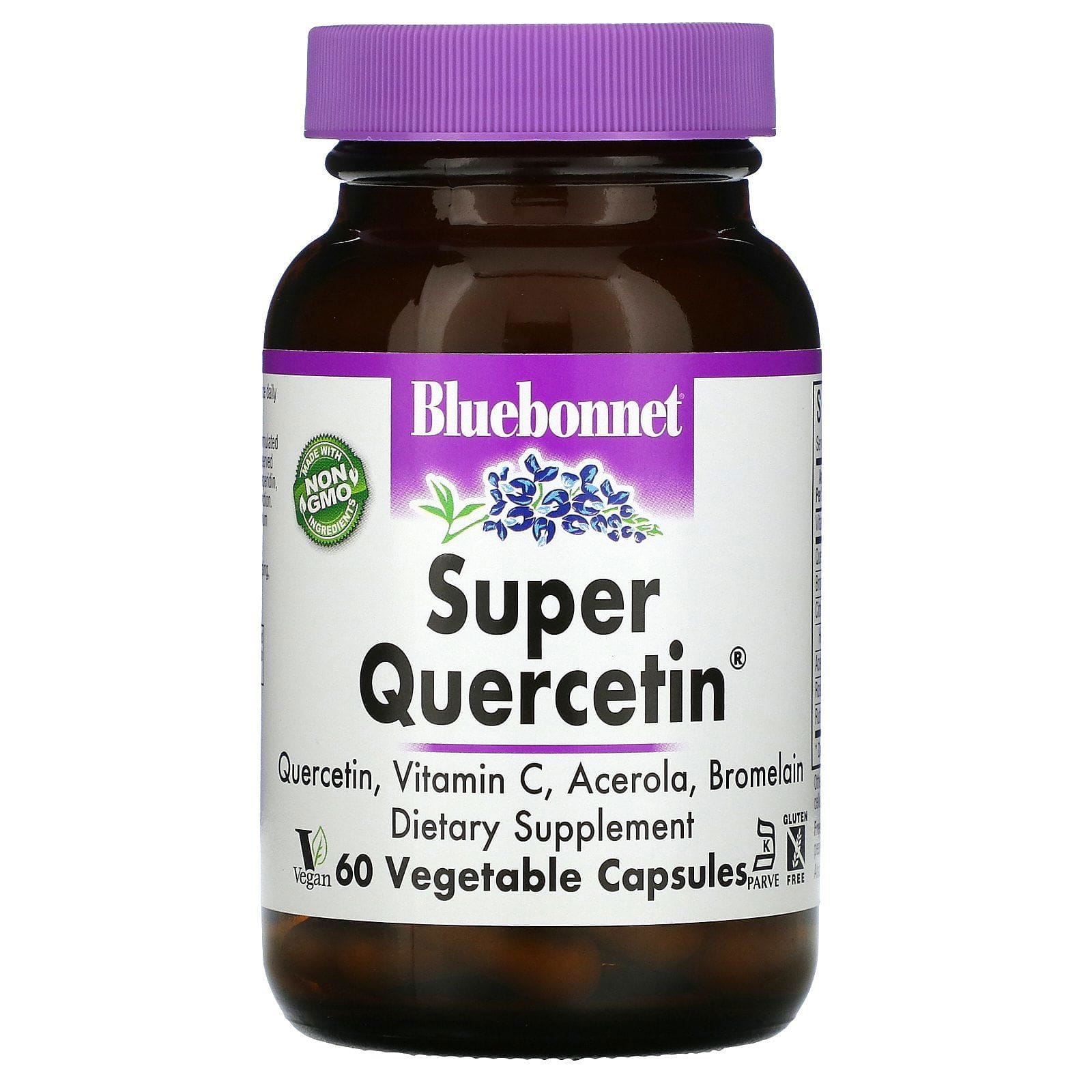 Bluebonnet Nutrition, Super Quercetin, Suplemento alimentario, 60 cápsulas vegetales