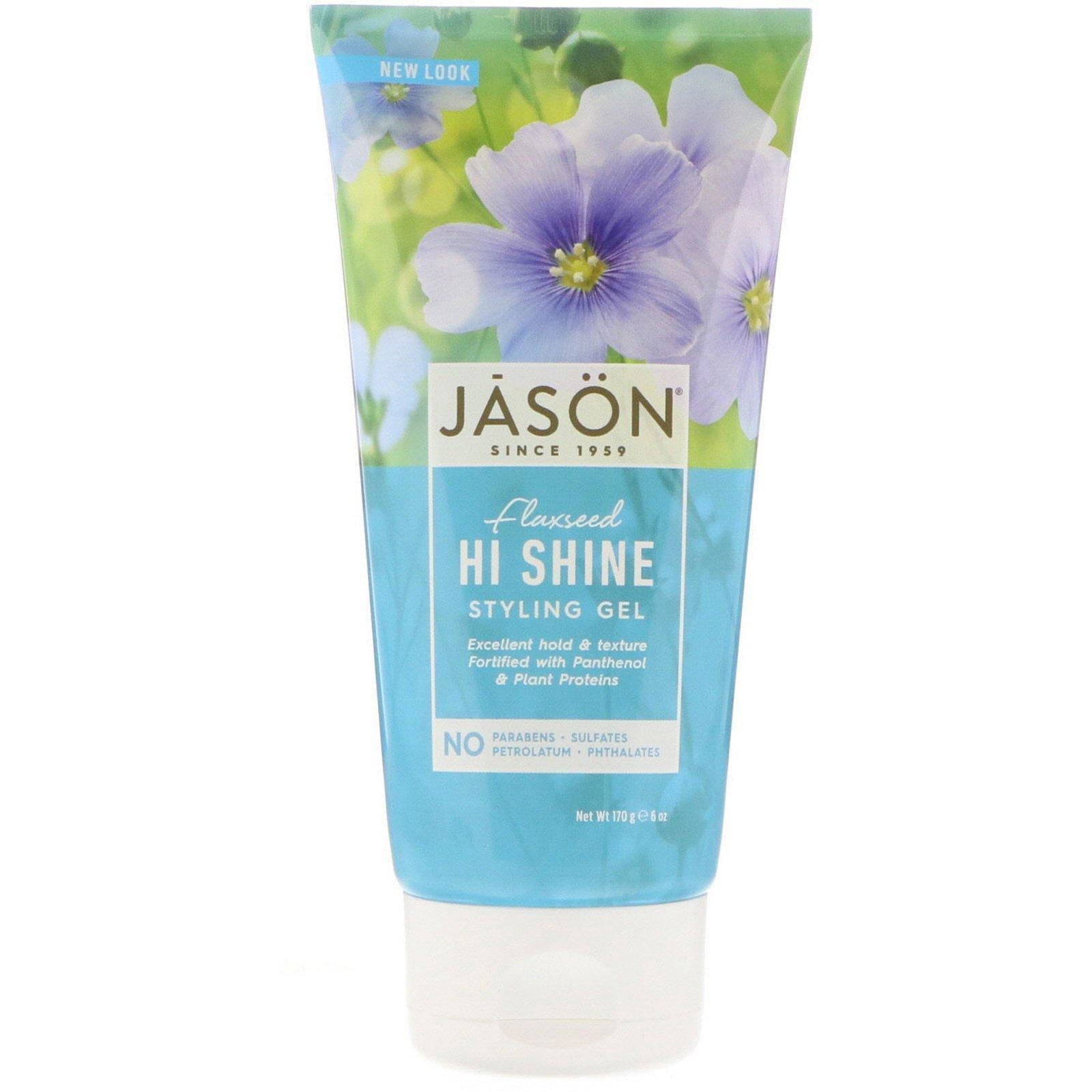 Jason Natural, Gel para Modelar, Semilla de Linaza Alto Brillo, 6 oz (170 g)