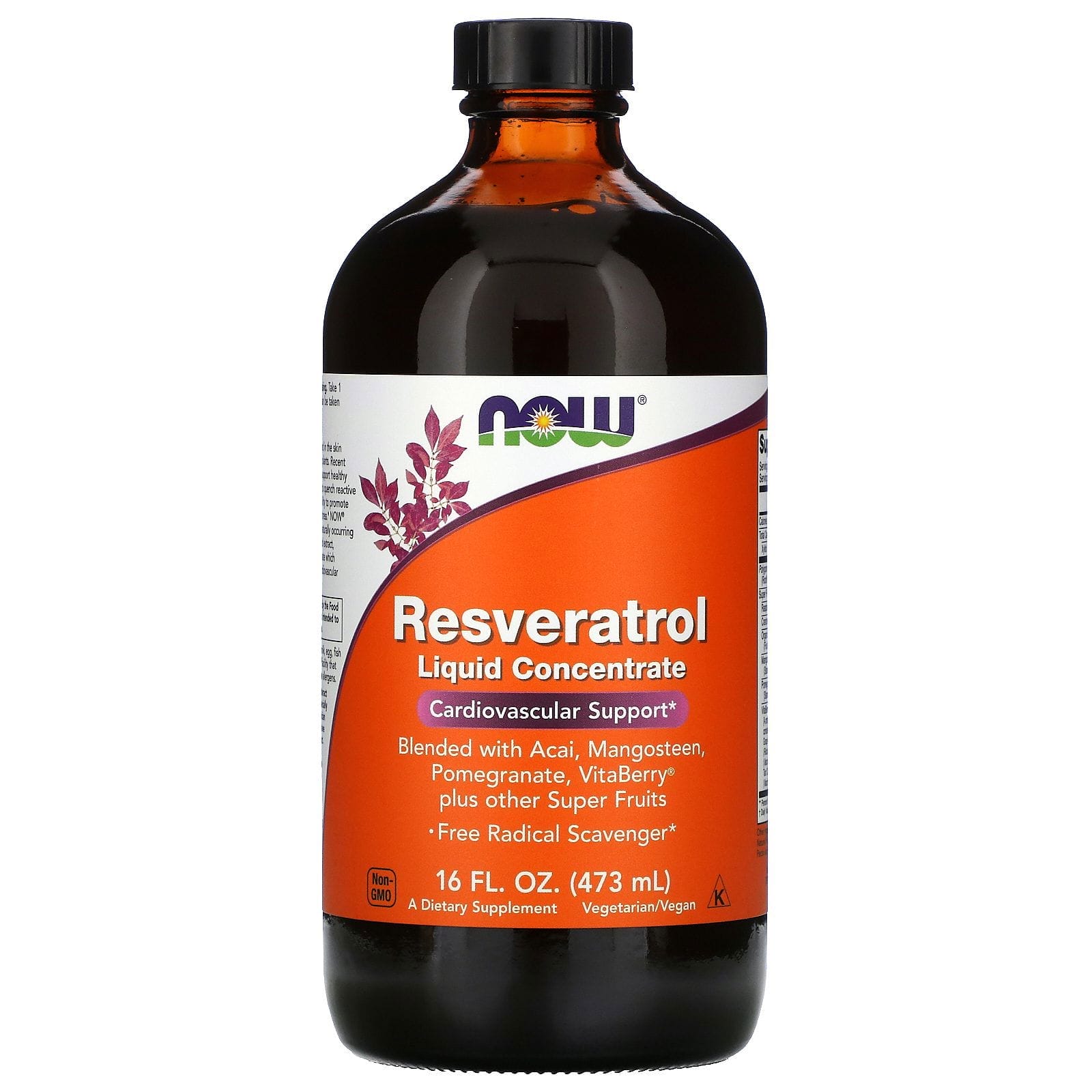 Now Foods, Resveratrol, Concentrado líquido, 473 ml (16 oz. líq.)