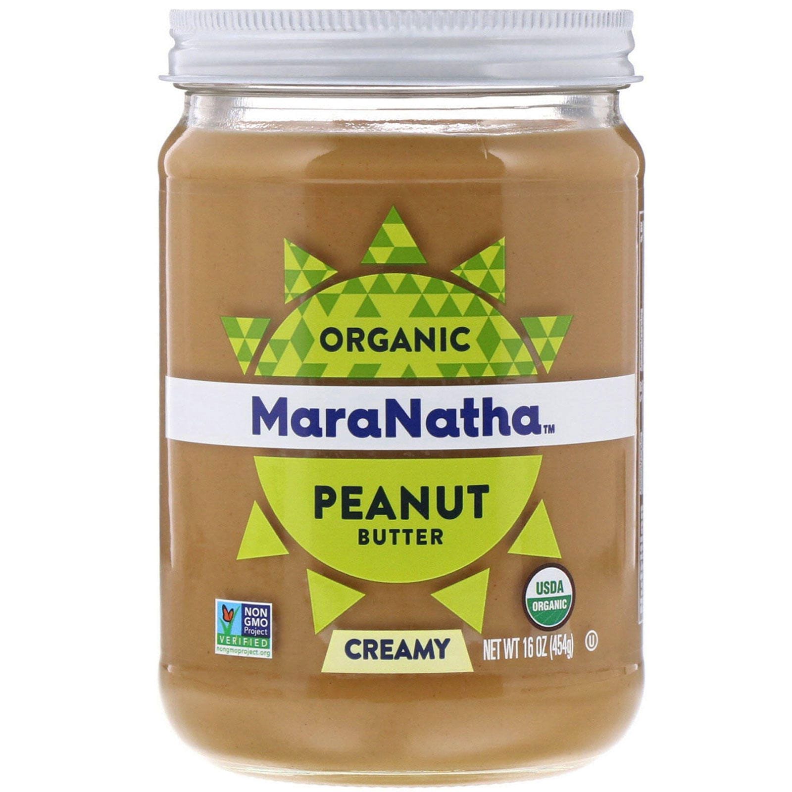 MaraNatha, Mantequilla de maní orgánica, cremosa, 16 oz (454 g)
