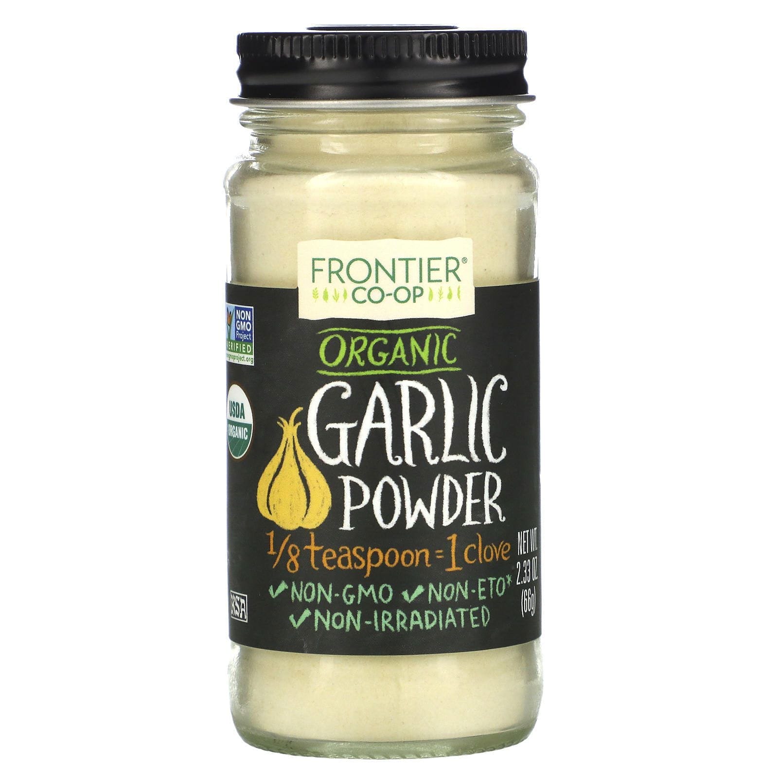 Frontier Natural Products, Polvo de ajo orgánico, 2.33 oz (66 g)