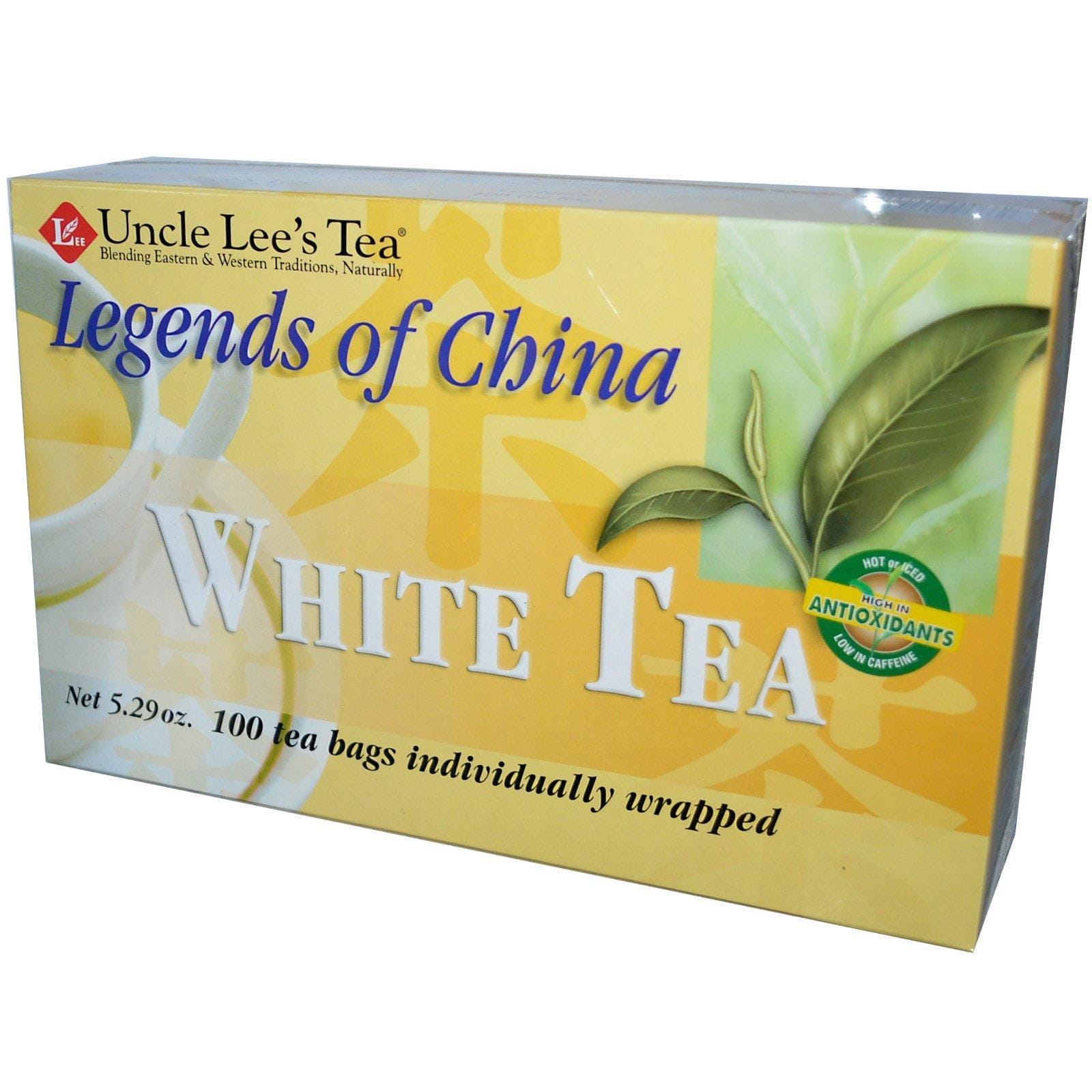 Uncle Lee's Tea, Té Blanco, 100 Bolsitas de Té, Leyendas de China 5.29 oz (150 g)