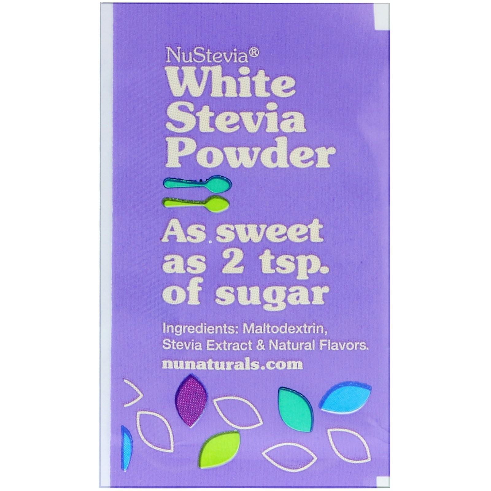 NuNaturals, NuStevia, White Stevia Powder, 1000 Packets, 35.72 oz (1000 g)