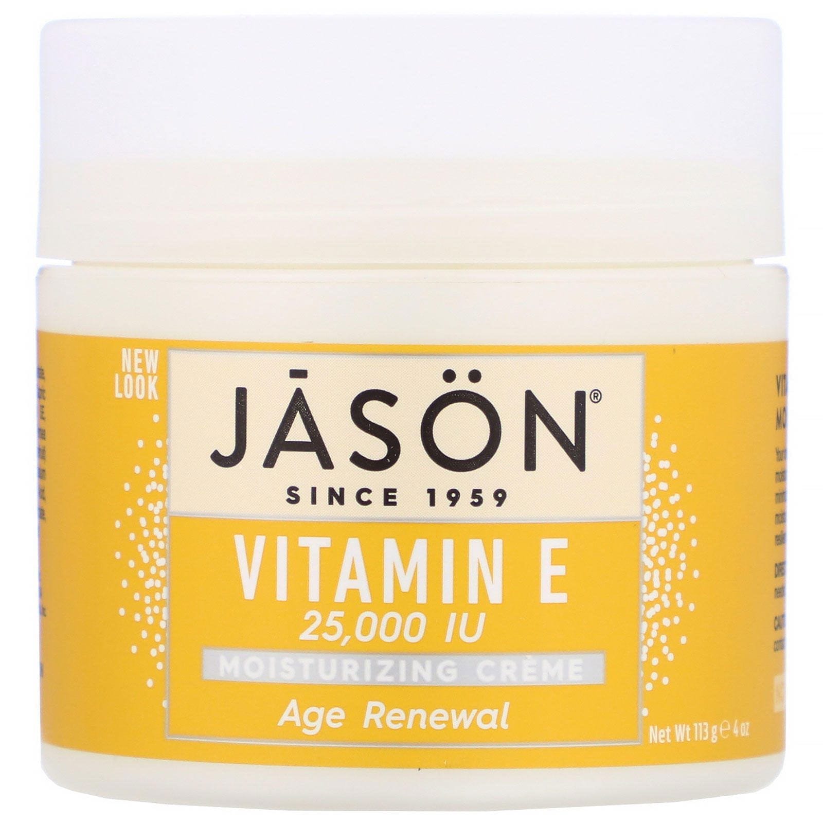 Jason Natural, Crema humectante con vitamina E Age Renewal, 25.000 UI, 113 g (4 oz)