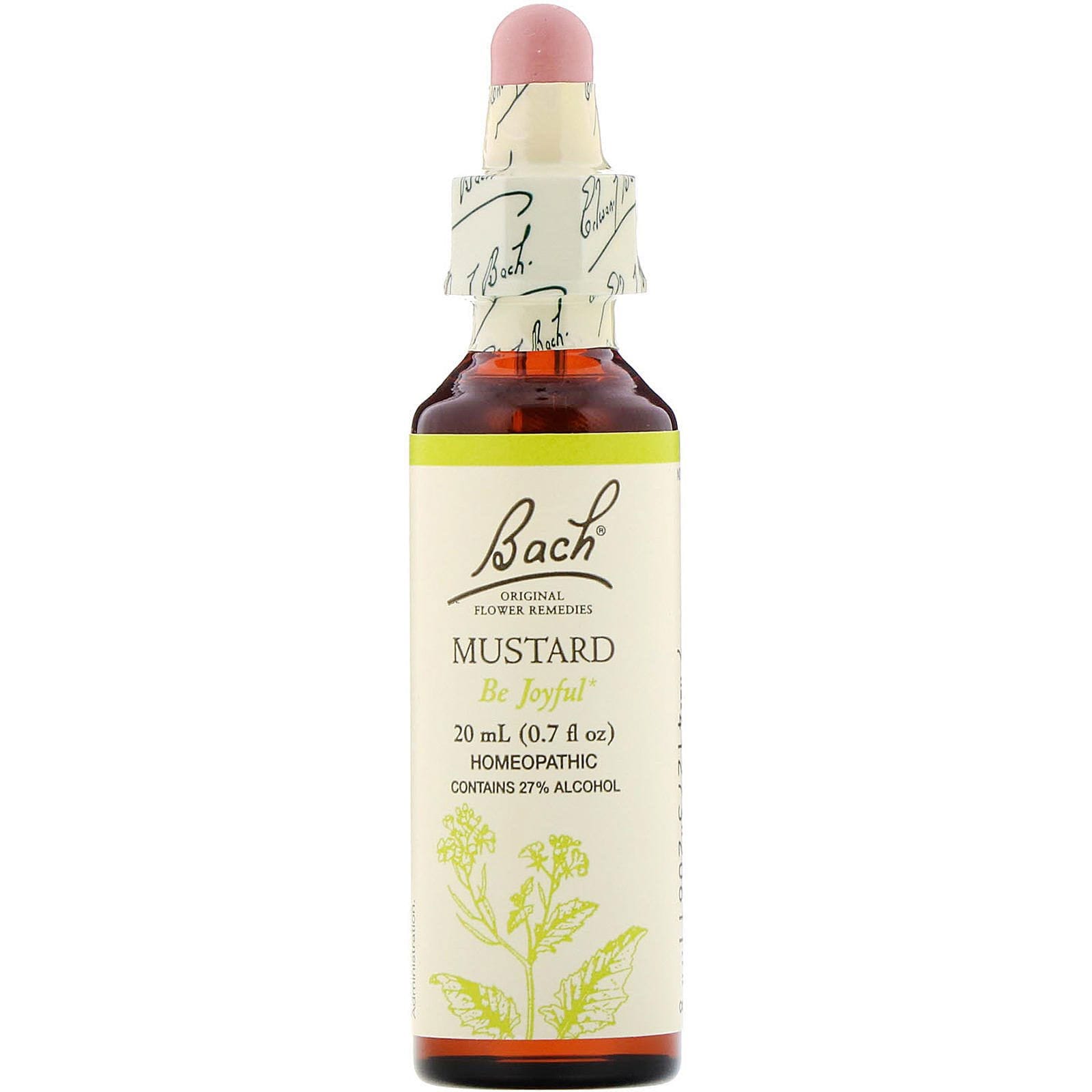 Bach, Original Flower Remedies, Mustard, 0.7 fl oz (20 ml)