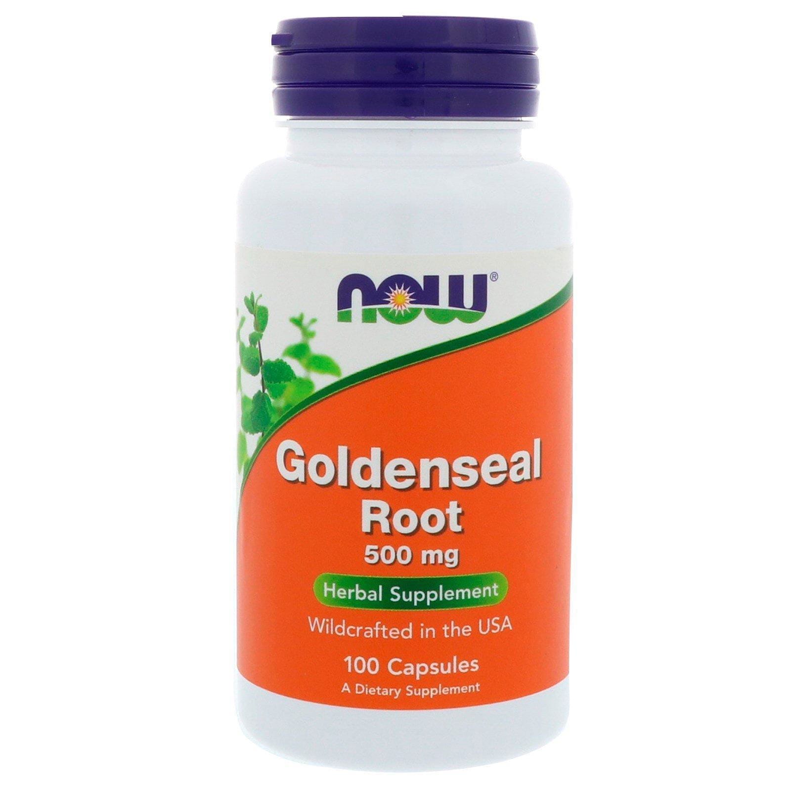Now Foods, Raíz de sello de oro, 500 mg, 100 cápsulas