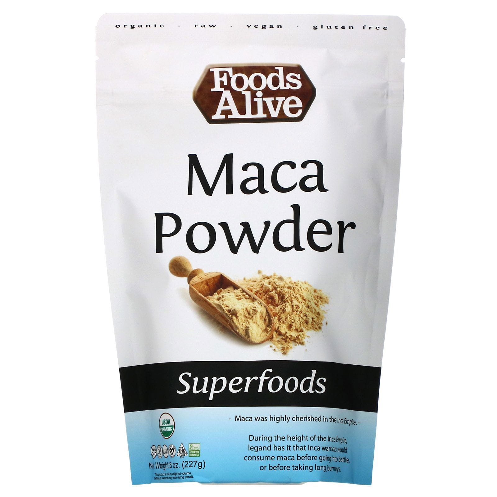 Foods Alive, Superfoods, Organic Maca Powder, 8 oz (227 g)