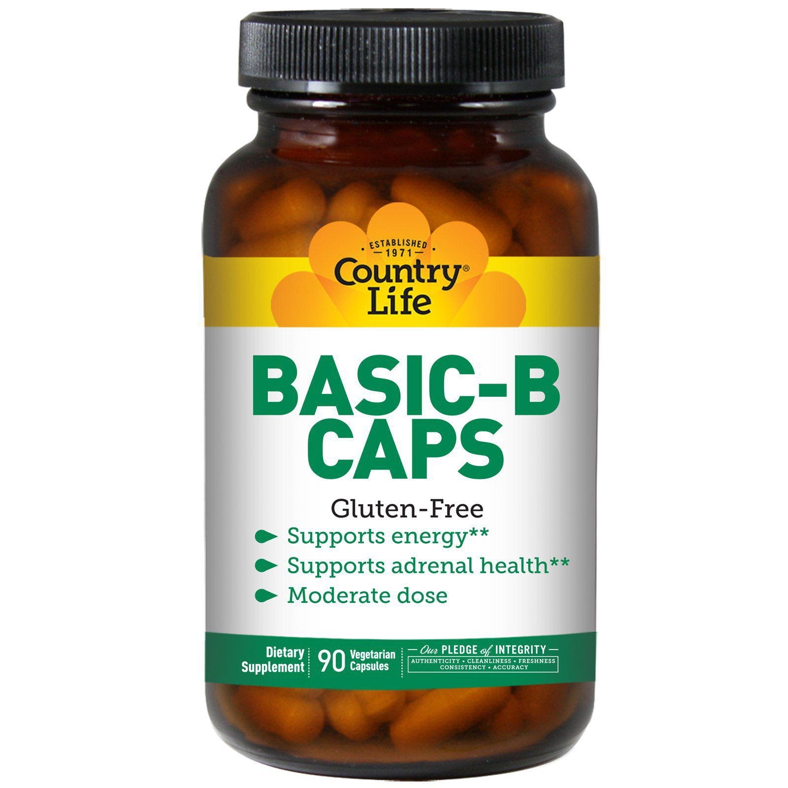 Country Life, Basic-B Cápsulas, 90 Cápsulas vegetarianas