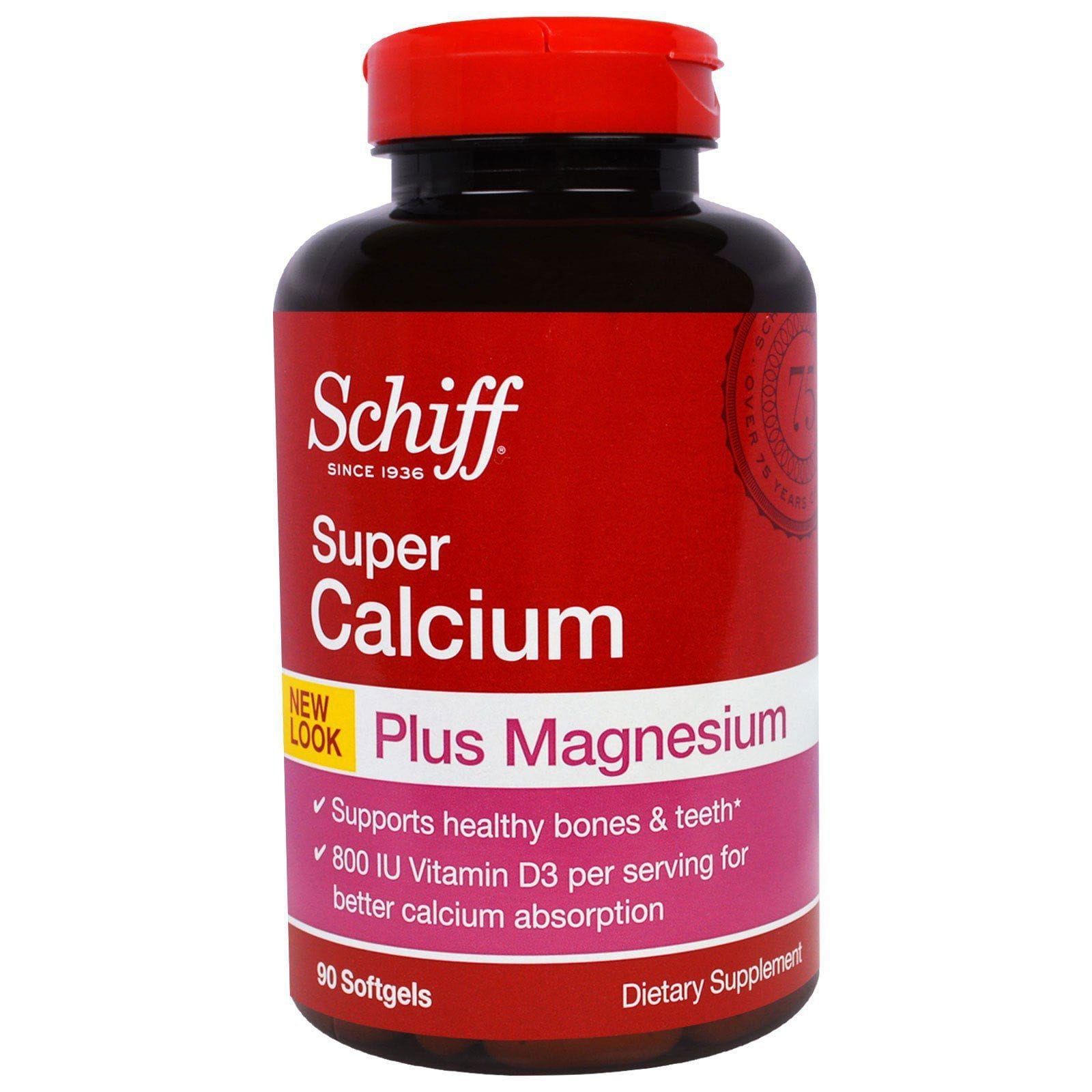 Schiff, Súper Calcio-Magnesio, 90 perlas
