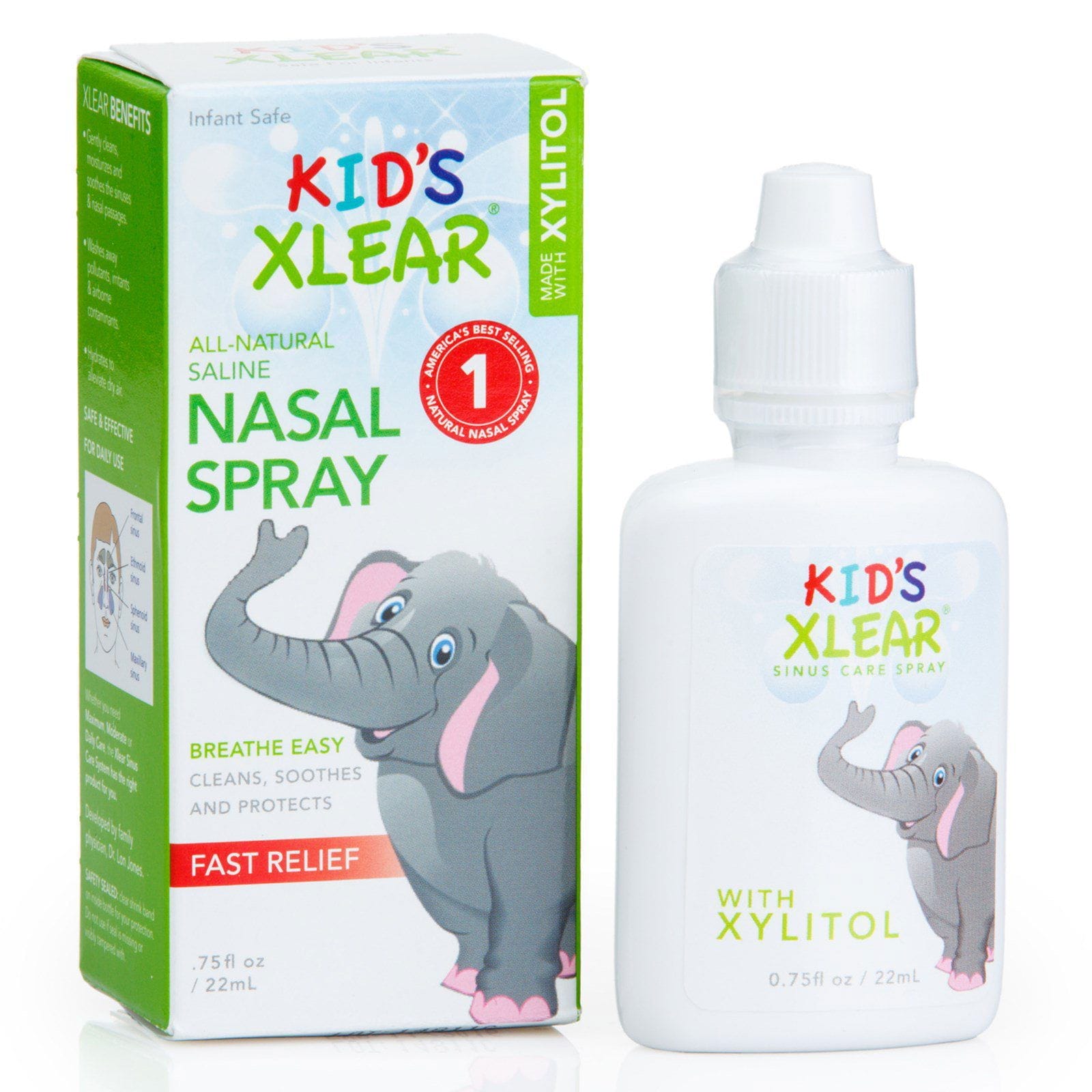Xlear, Kid's Xlear, Aerosol salino nasal, .75 fl oz (22 ml)