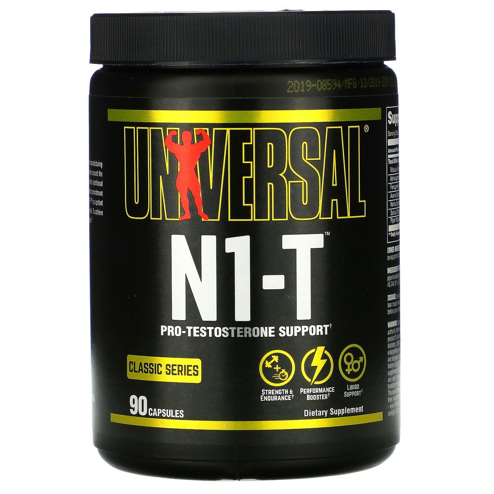 Universal Nutrition, Classic Series, N1-T, Pro-Testosterone Support, 90 Capsules