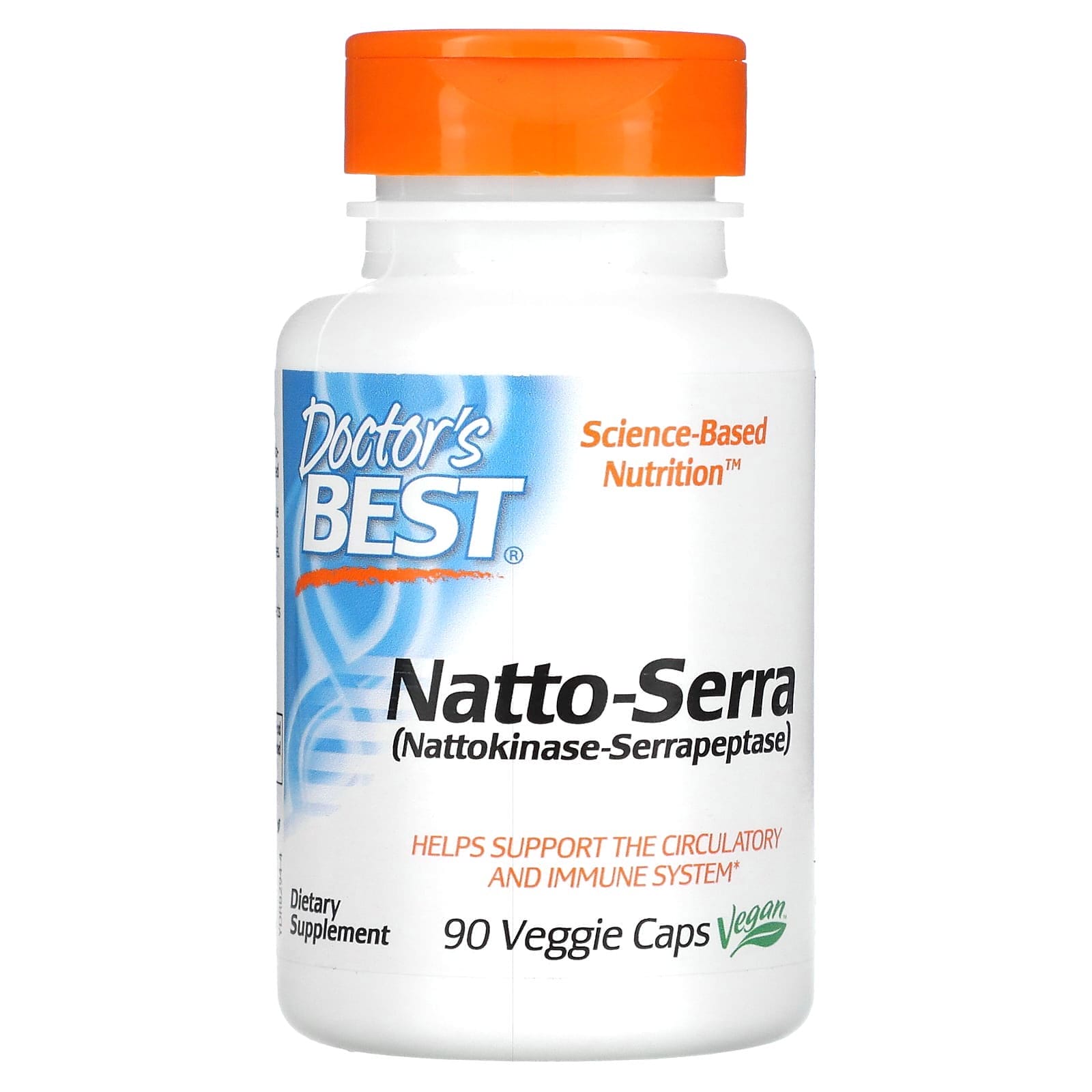 Doctor's Best, Natto-Serra, 90 cápsulas vegetales