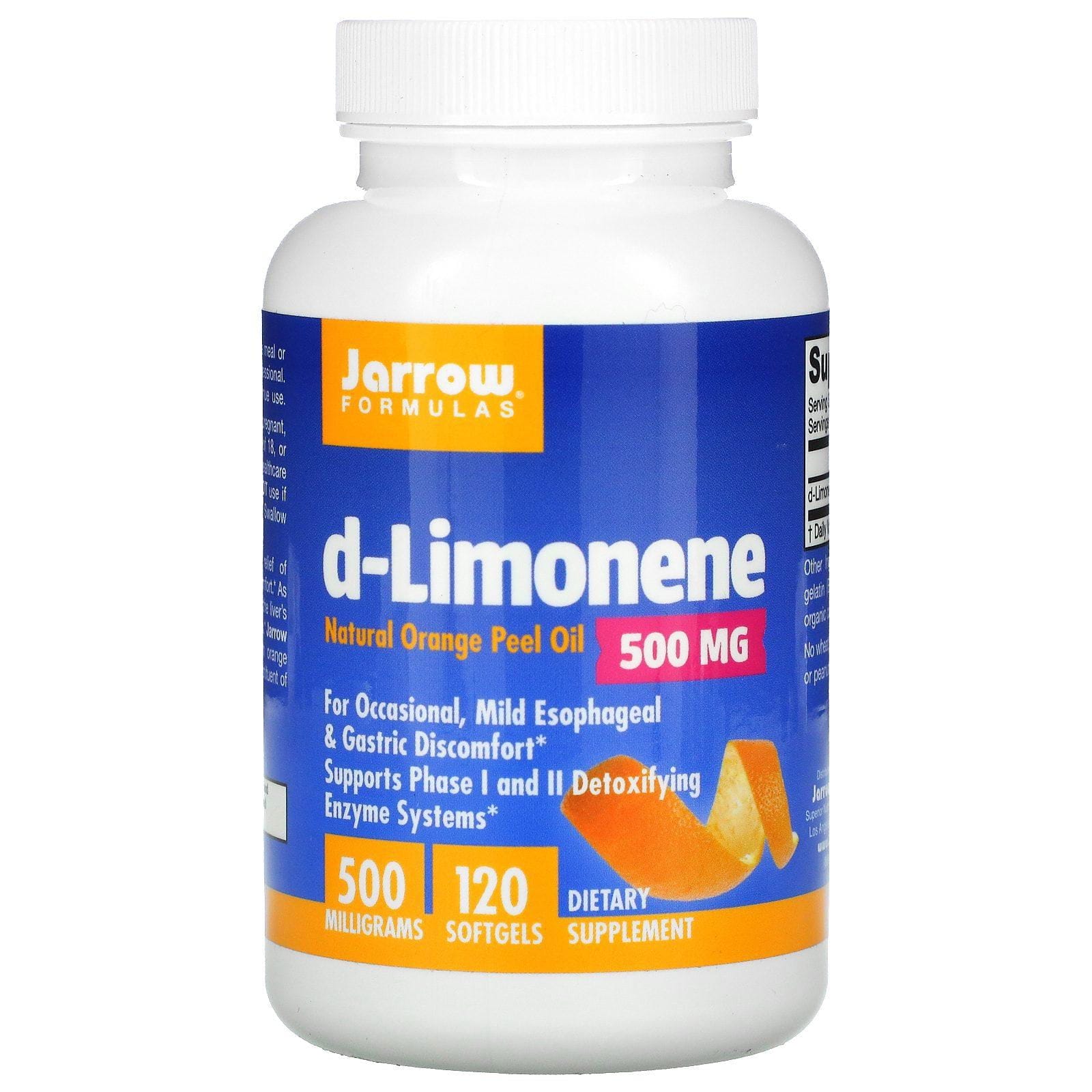 Jarrow Formulas, d-Limonene, 500 mg, 120 Softgels