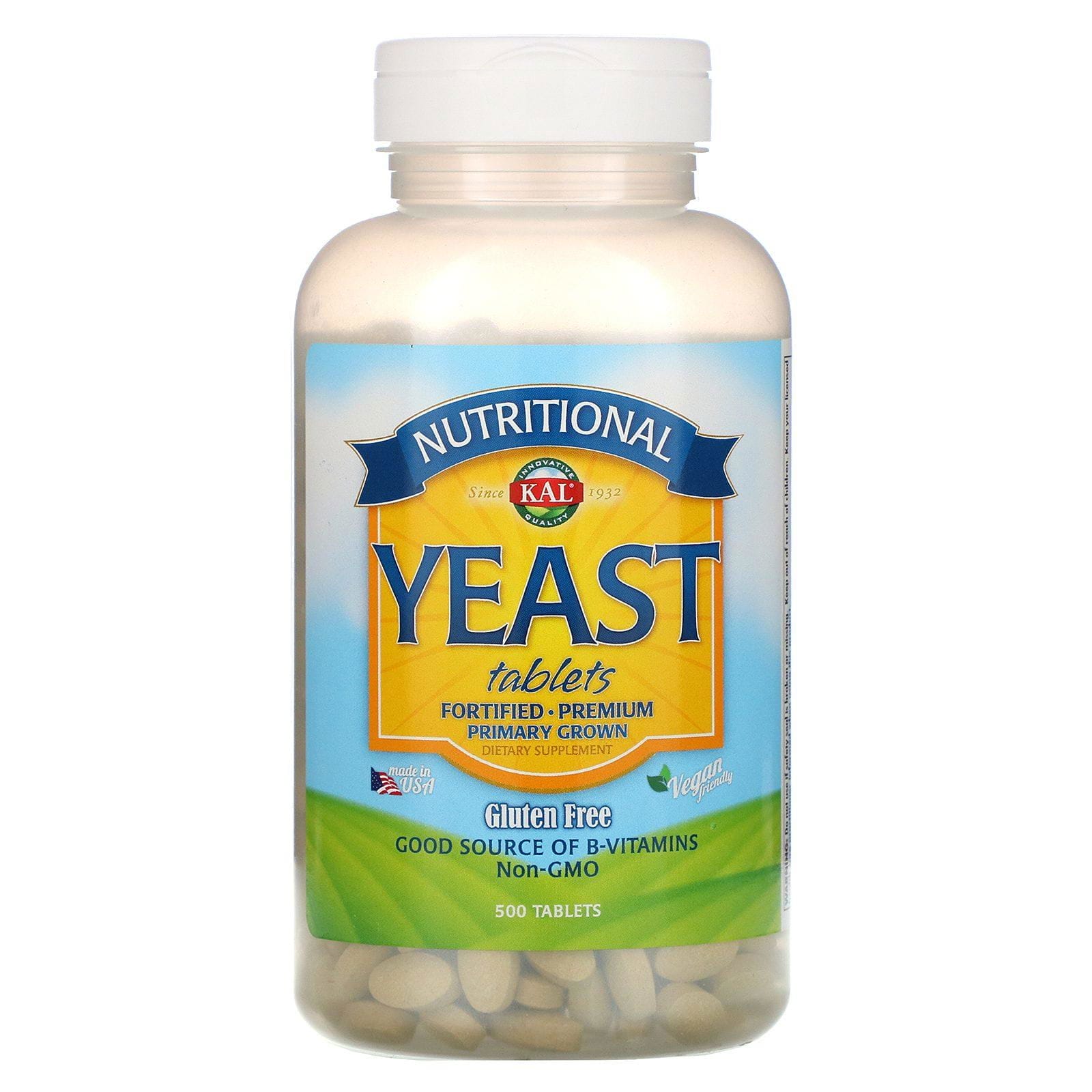 KAL, Nutritional Yeast, 500 Tablets
