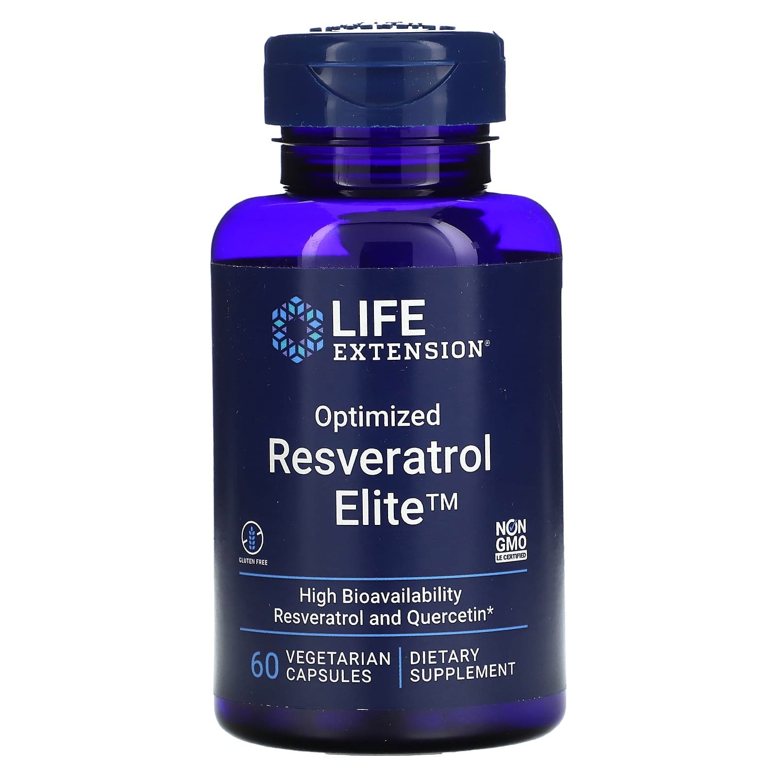 Life Extension, Resveratrol optimizado Elite, 60 cápsulas vegetales