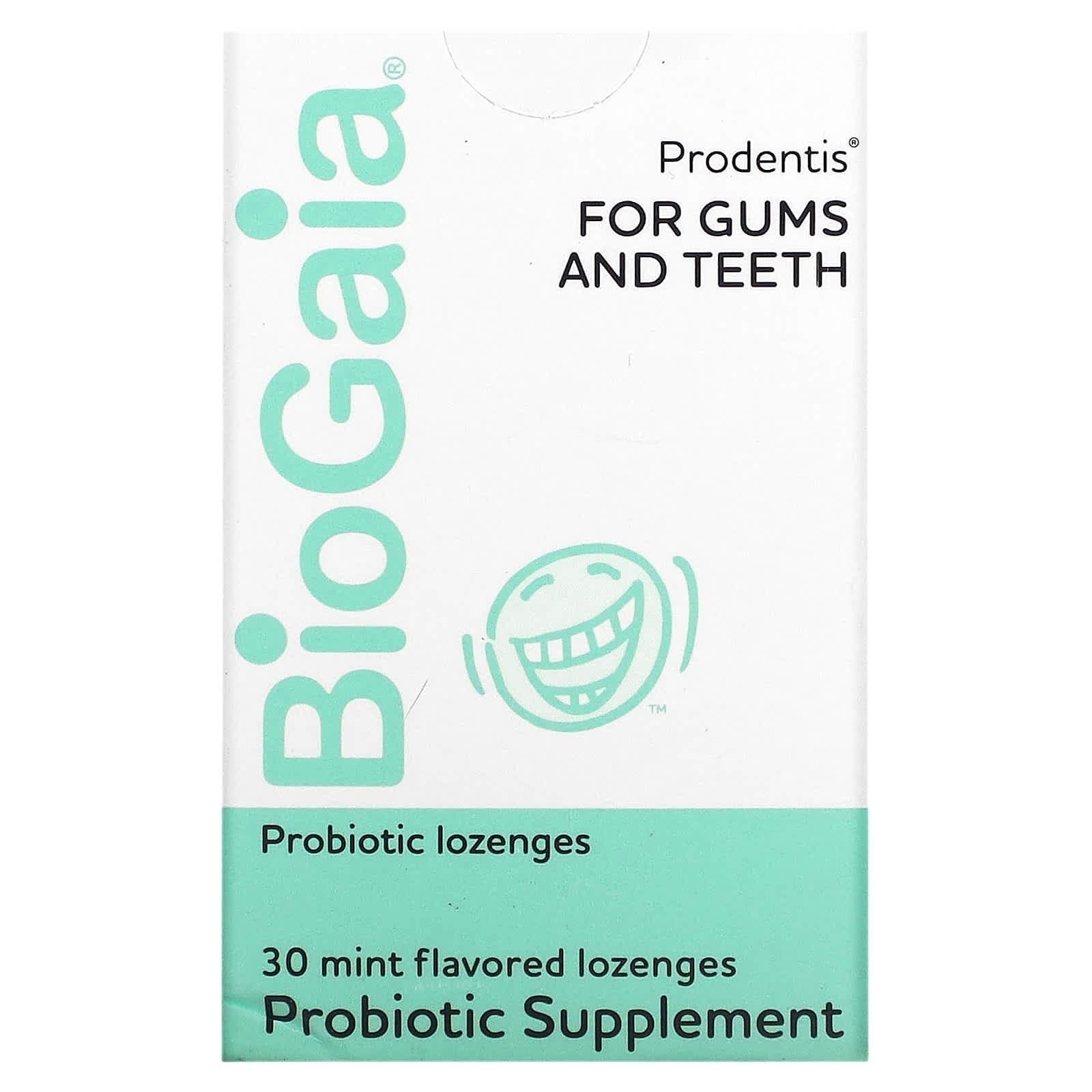 BioGaia, Prodentis para encías y dientes, Menta, 30 pastillas