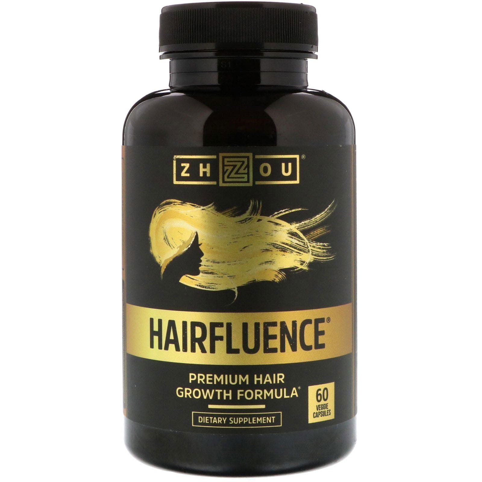 Zhou Nutrition, Hairfluence, fórmula premium para el crecimiento del cabello, 60 cápsulas vegetales