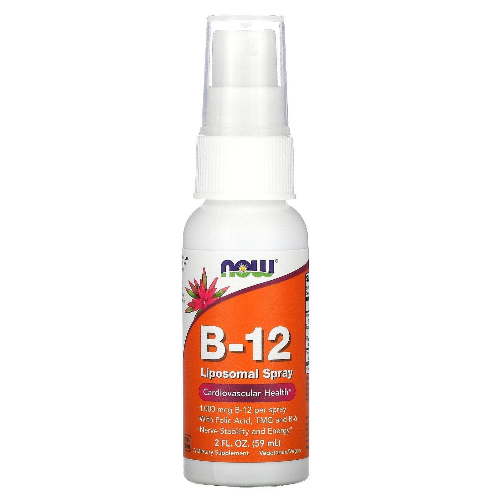 Now Foods, Aerosol B12 liposómico, 1000 mcg, 2 oz (59 ml)