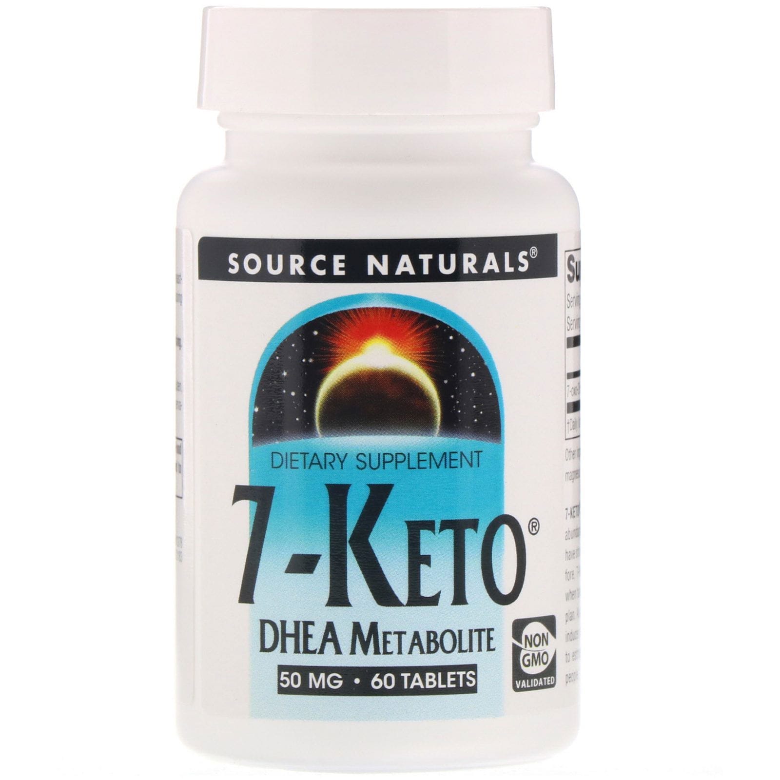 Source Naturals, 7-Keto, Metabolito DHEA, 50 mg, 60 Comprimidos