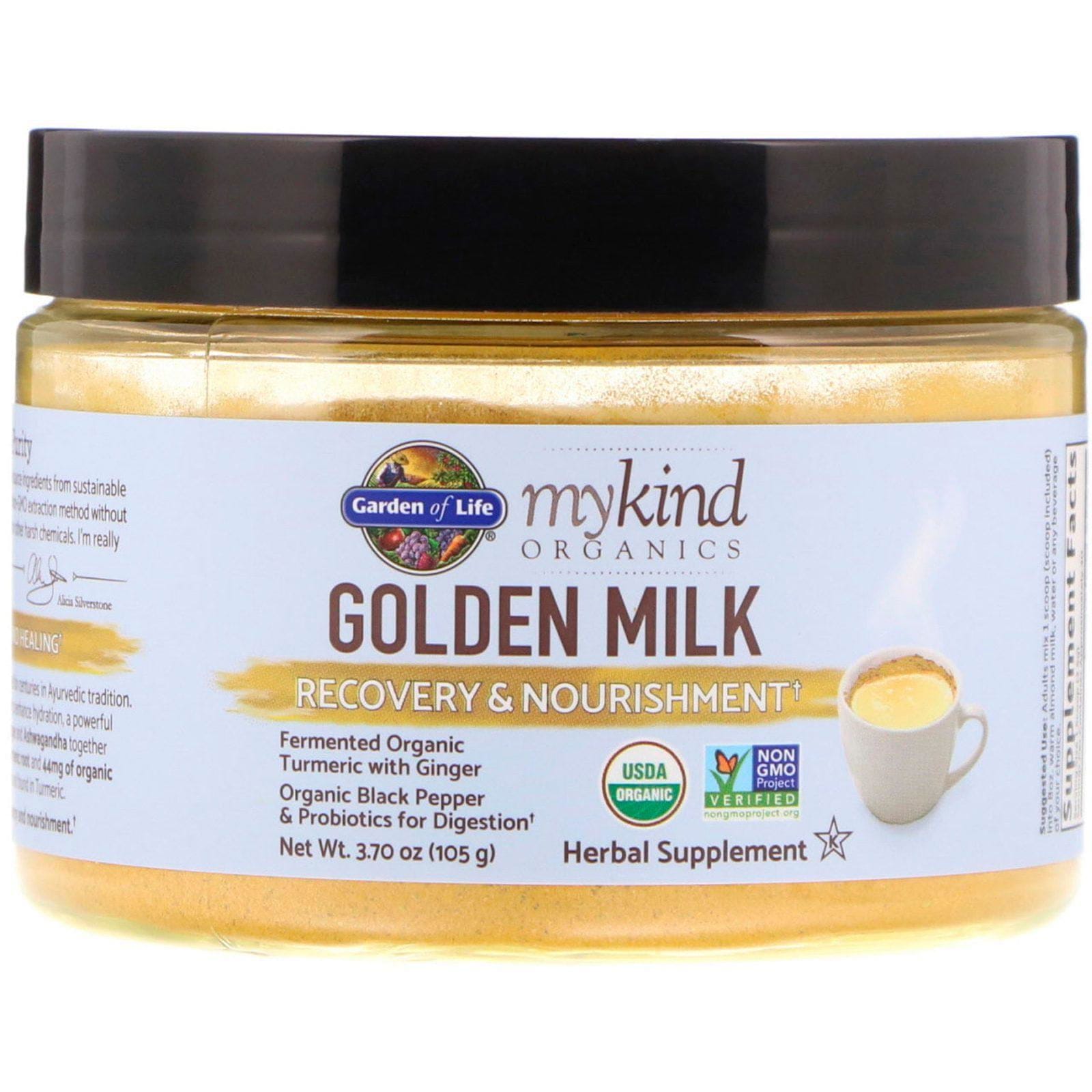 Garden of Life, MyKind, Productos orgánicos, Leche dorada, Recuperación y nutrición, 105 g (3,70 oz)