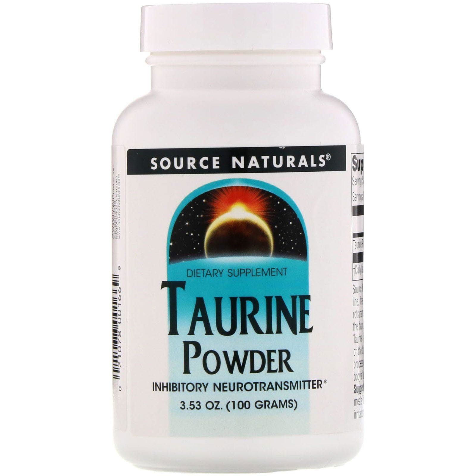 Source Naturals, Taurina en Polvo, 3.53 oz (100 g)