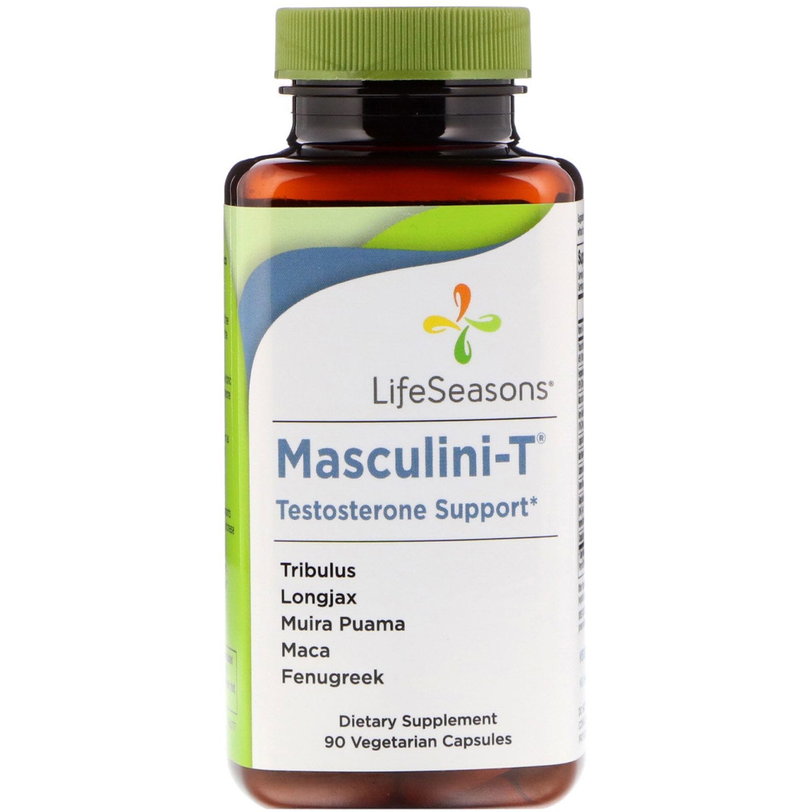 LifeSeasons, Masculini-T, Refuerzo de testosterona, 90 cápsulas vegetarianas