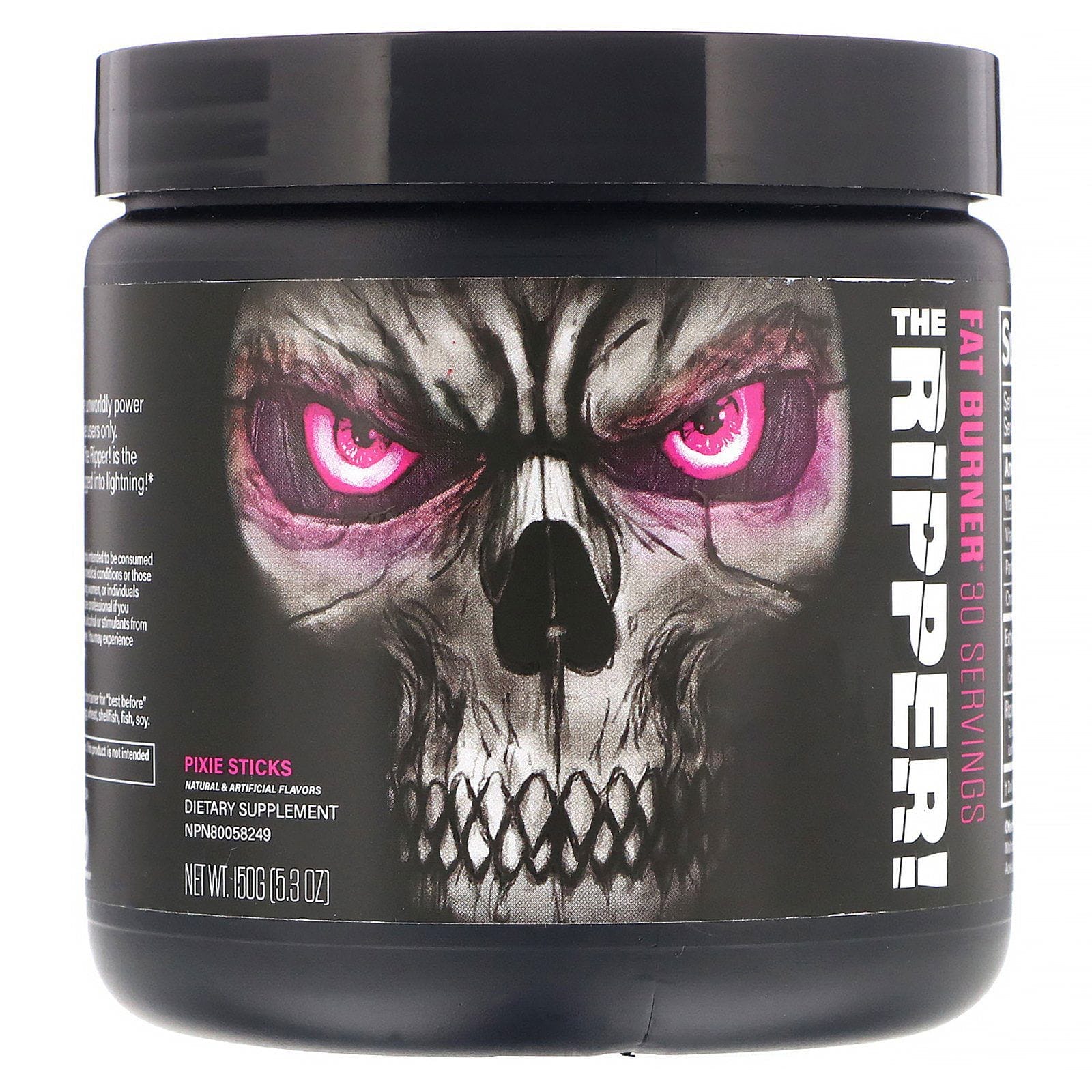 JNX Sports, The Ripper, quemador de grasas, palitos de azúcar, 150 g (5,3 oz)