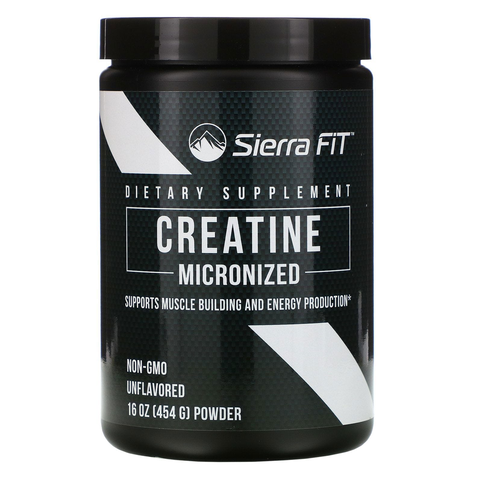 Sierra Fit, Polvo de creatina micronizado, Sin sabor, 454 g (16 oz)