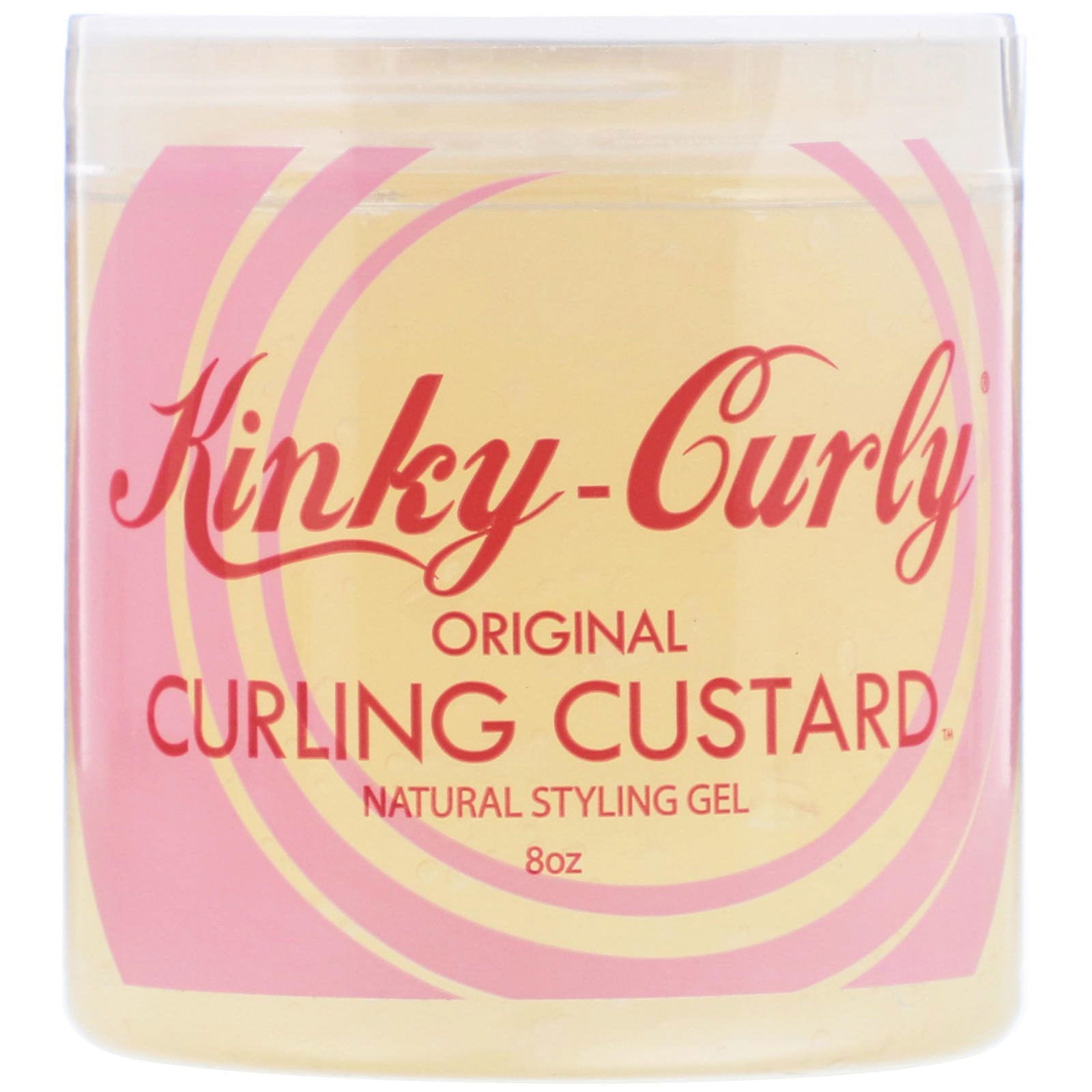 Kinky-Curly, Original Curling Custard, gel natural para peinar, 8 oz (248 g)