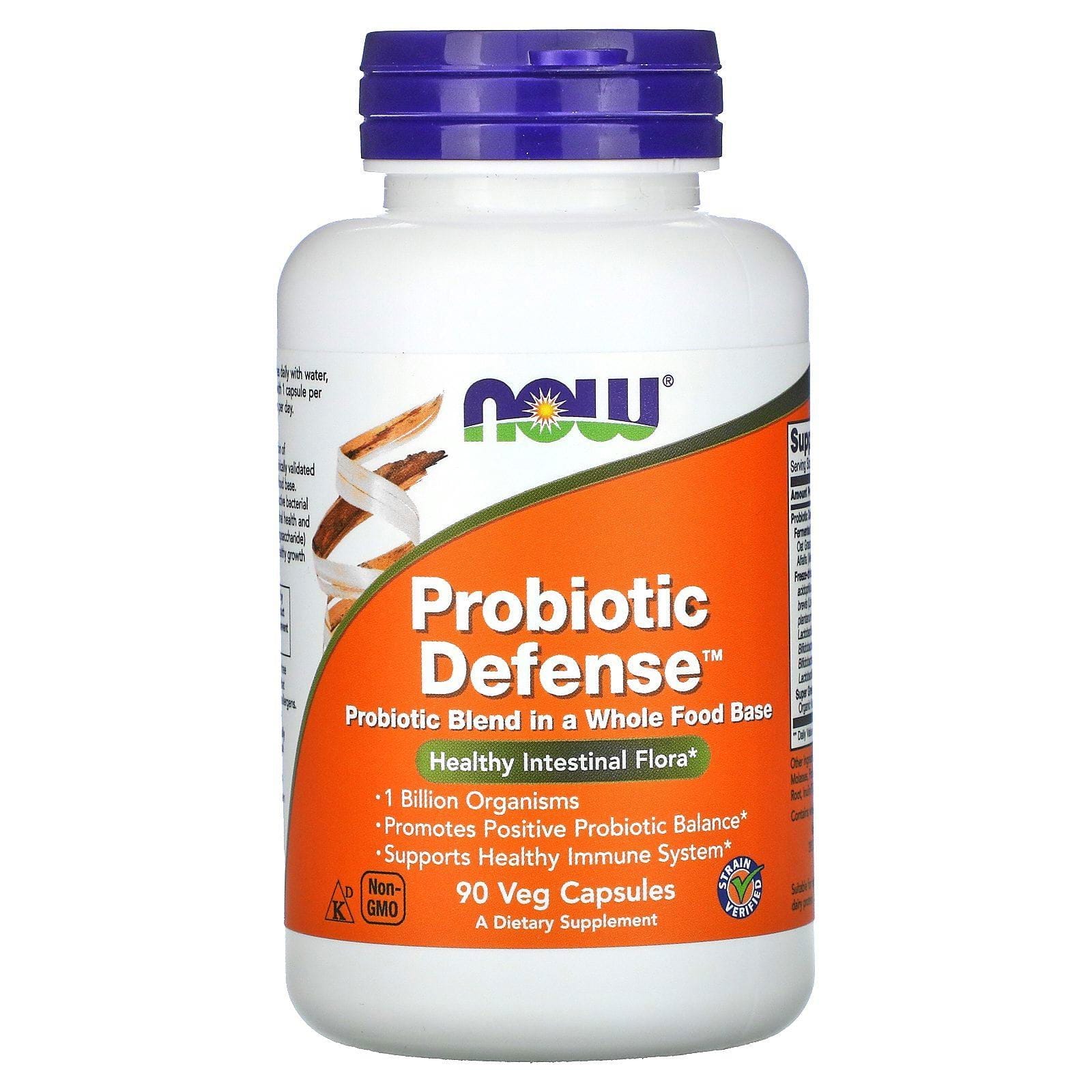 Now Foods, Probiotic Defense, 90 cápsulas vegetales