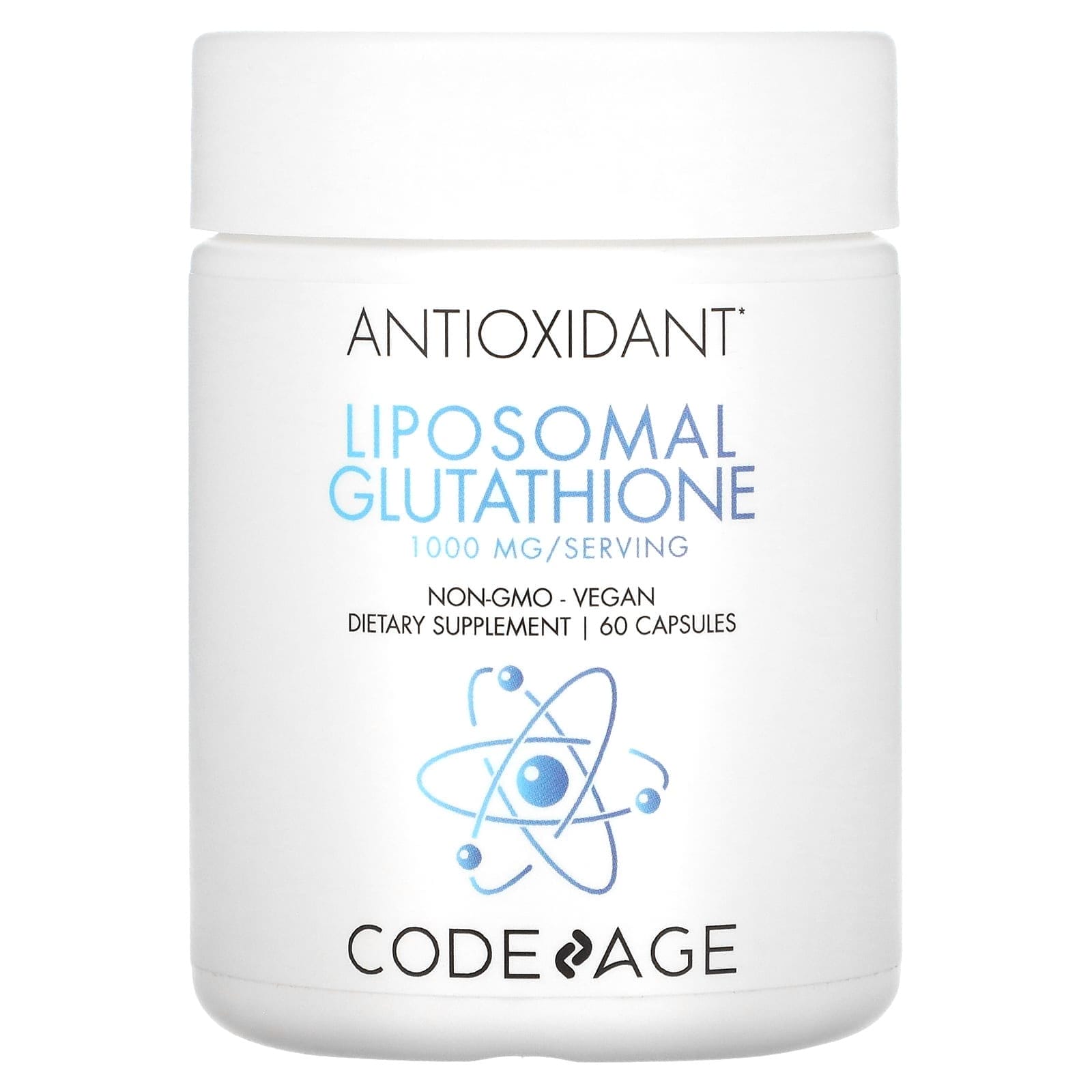 Codeage, Glutatión liposomal, 500 mg, 60 cápsulas