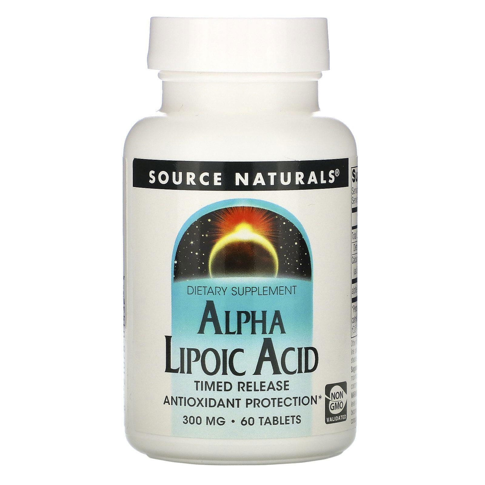 Source Naturals, Ácido alfa lipoico, Timed Release, 300 mg, 60 comprimidos