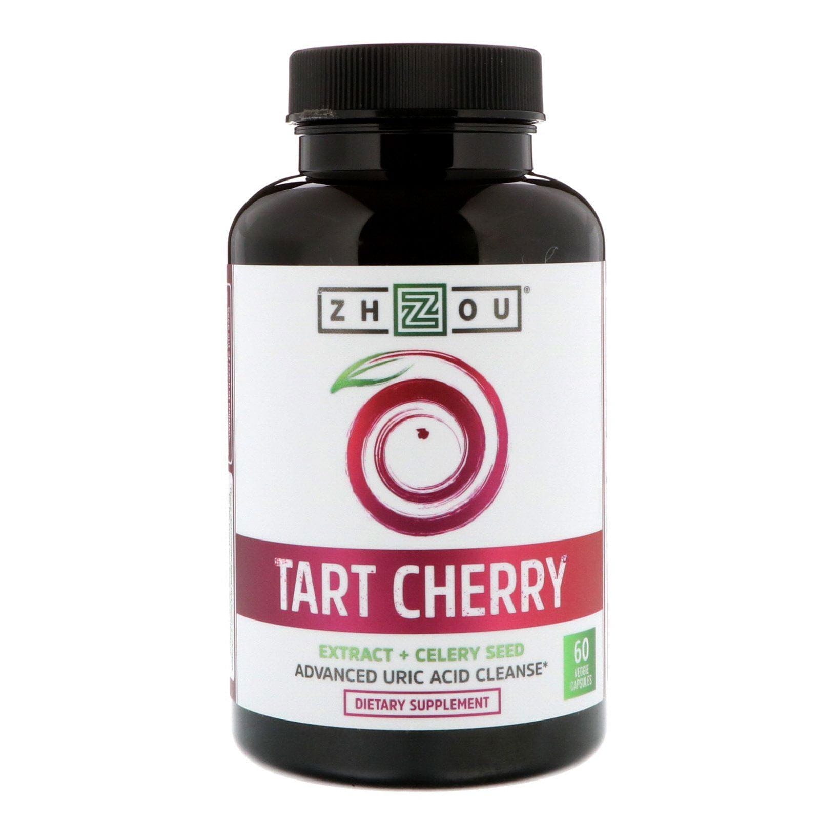 Zhou Nutrition, Extracto de cereza agria + semilla de apio, 60 cápsulas vegetales