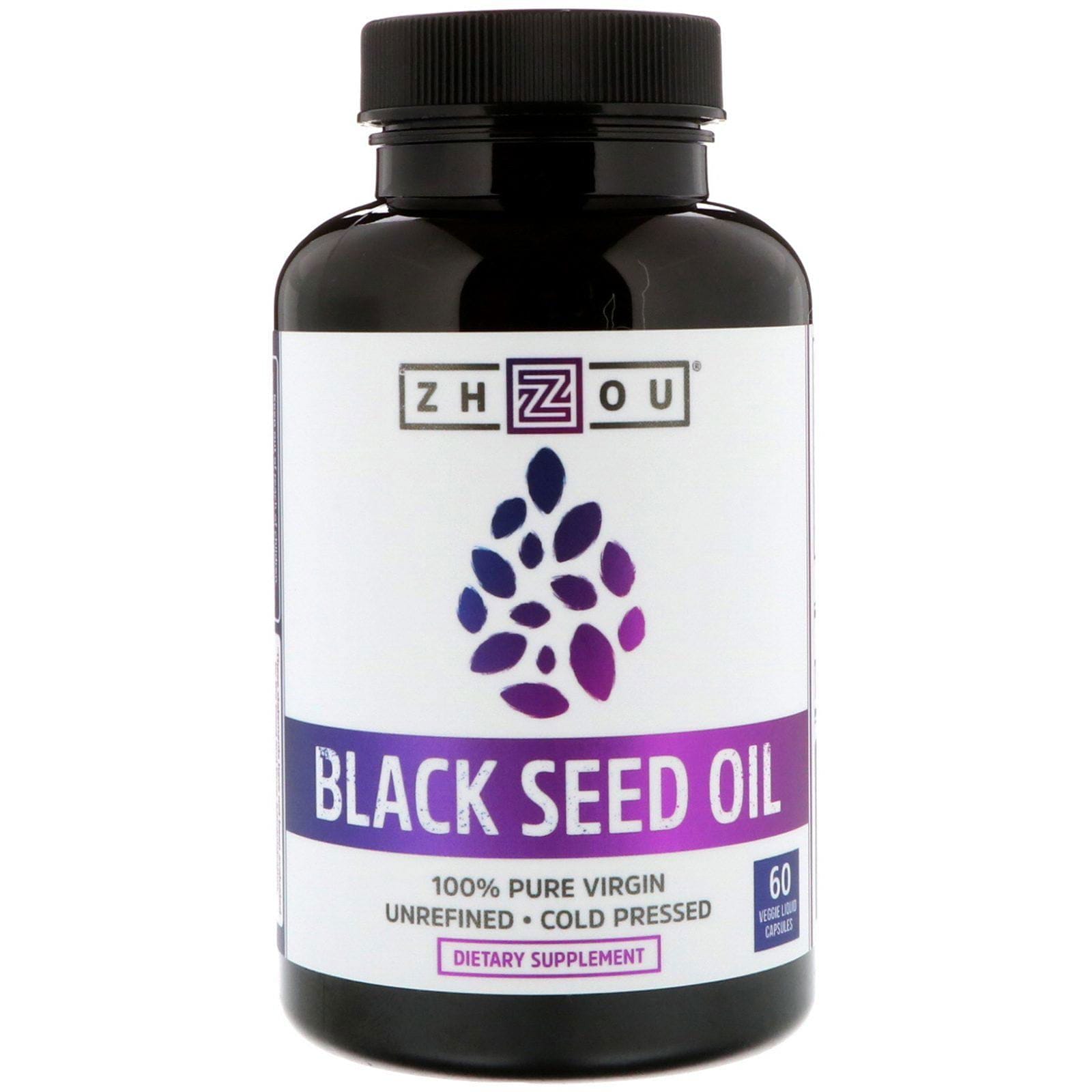 Zhou Nutrition, Aceite de comino negro, 60 cápsulas vegetarianas