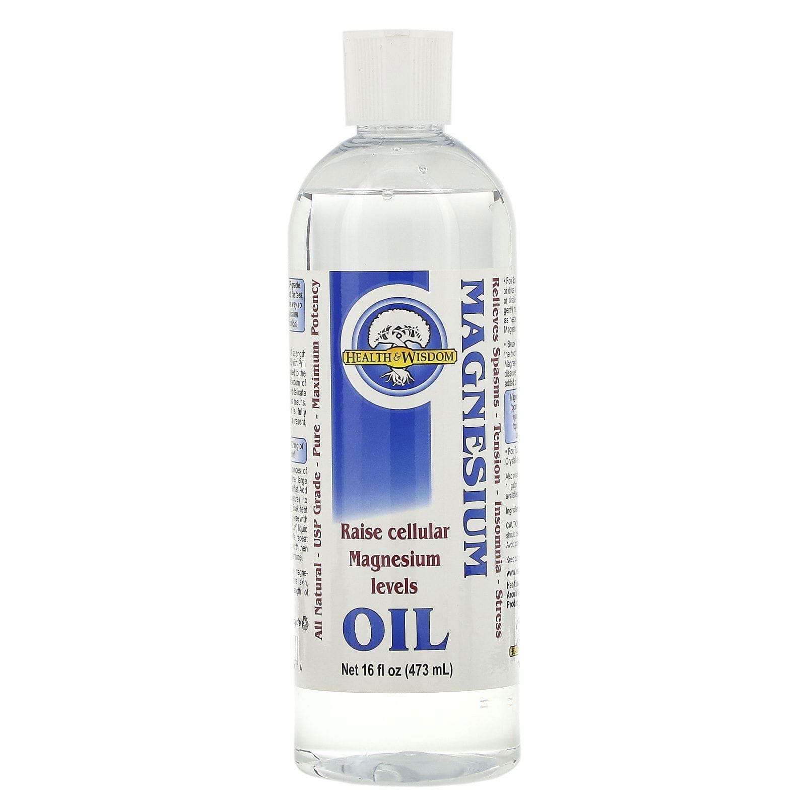 Health and Wisdom, Aceite de magnesio, 473 ml (16 oz. líq.)