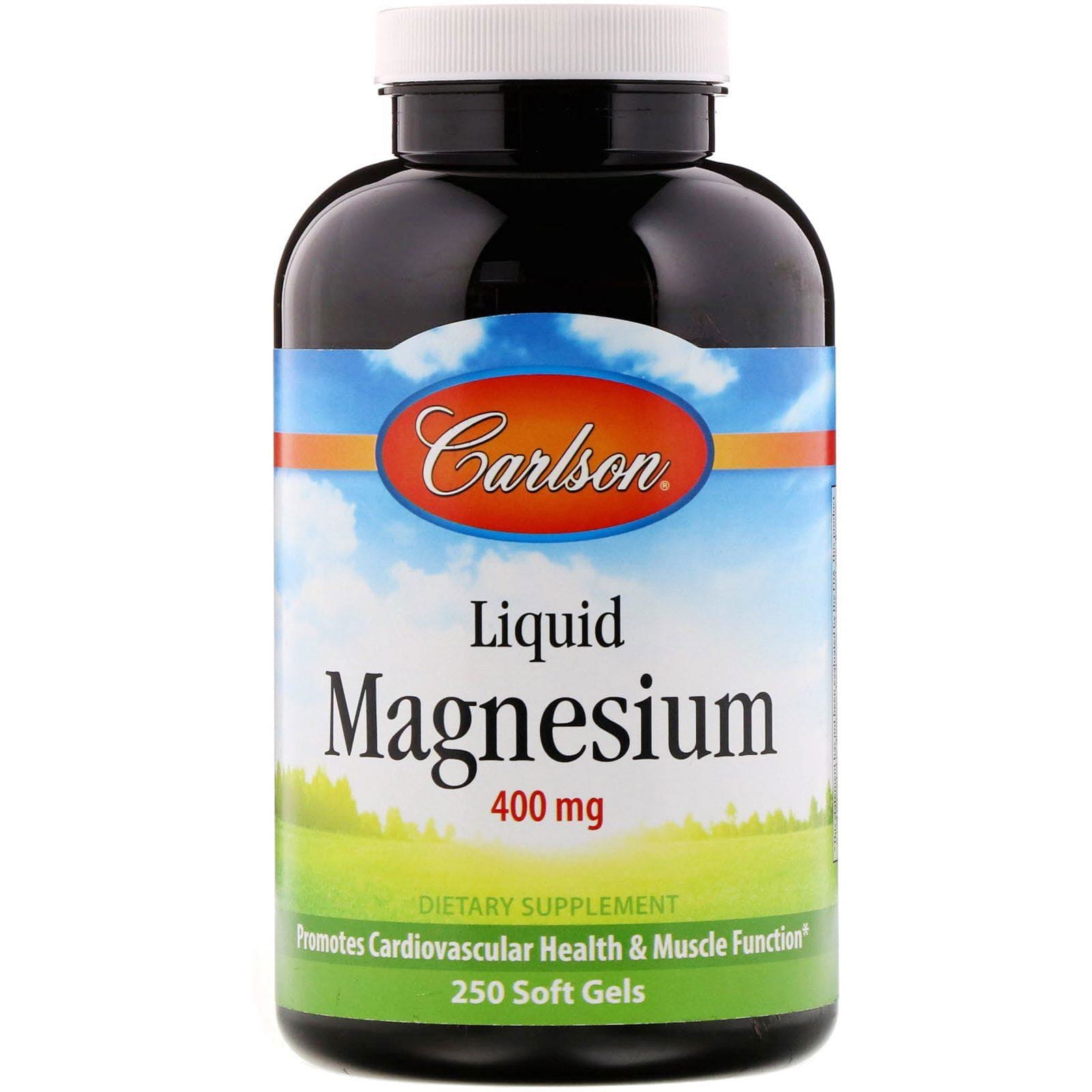 Carlson Labs, Magnesio líquido, 400 mg, 250 cápsulas