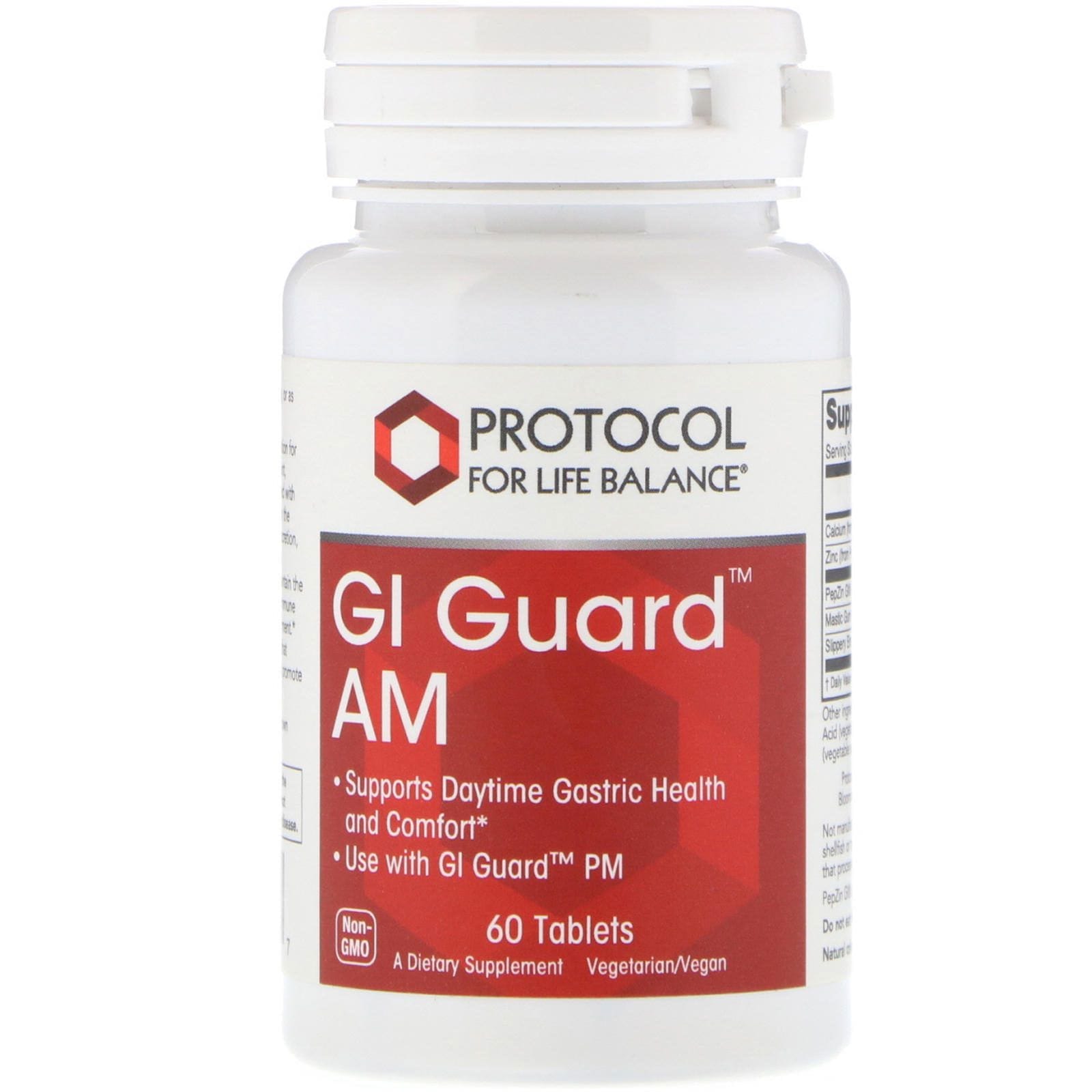 Protocol for Life Balance, GI Guard AM, 60 tabletas